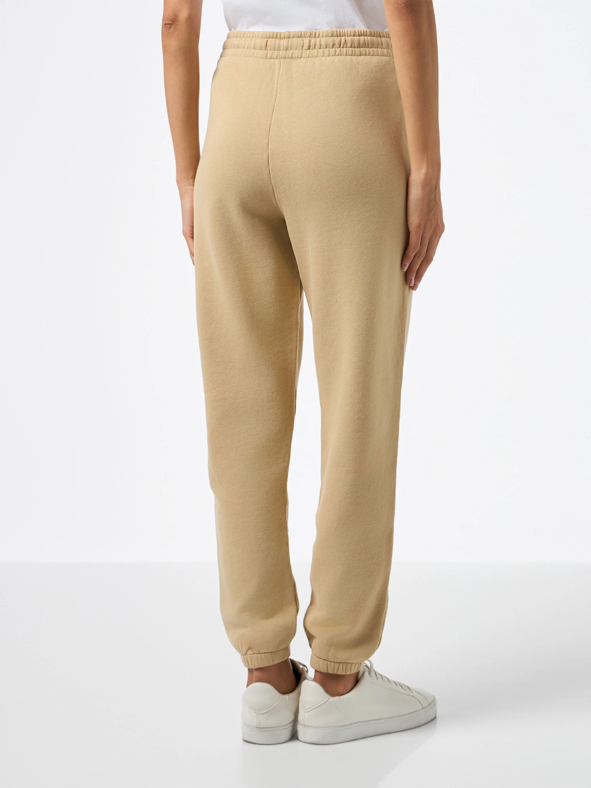 Pantaloni Odalys in felpa di cotone beige - Image 4