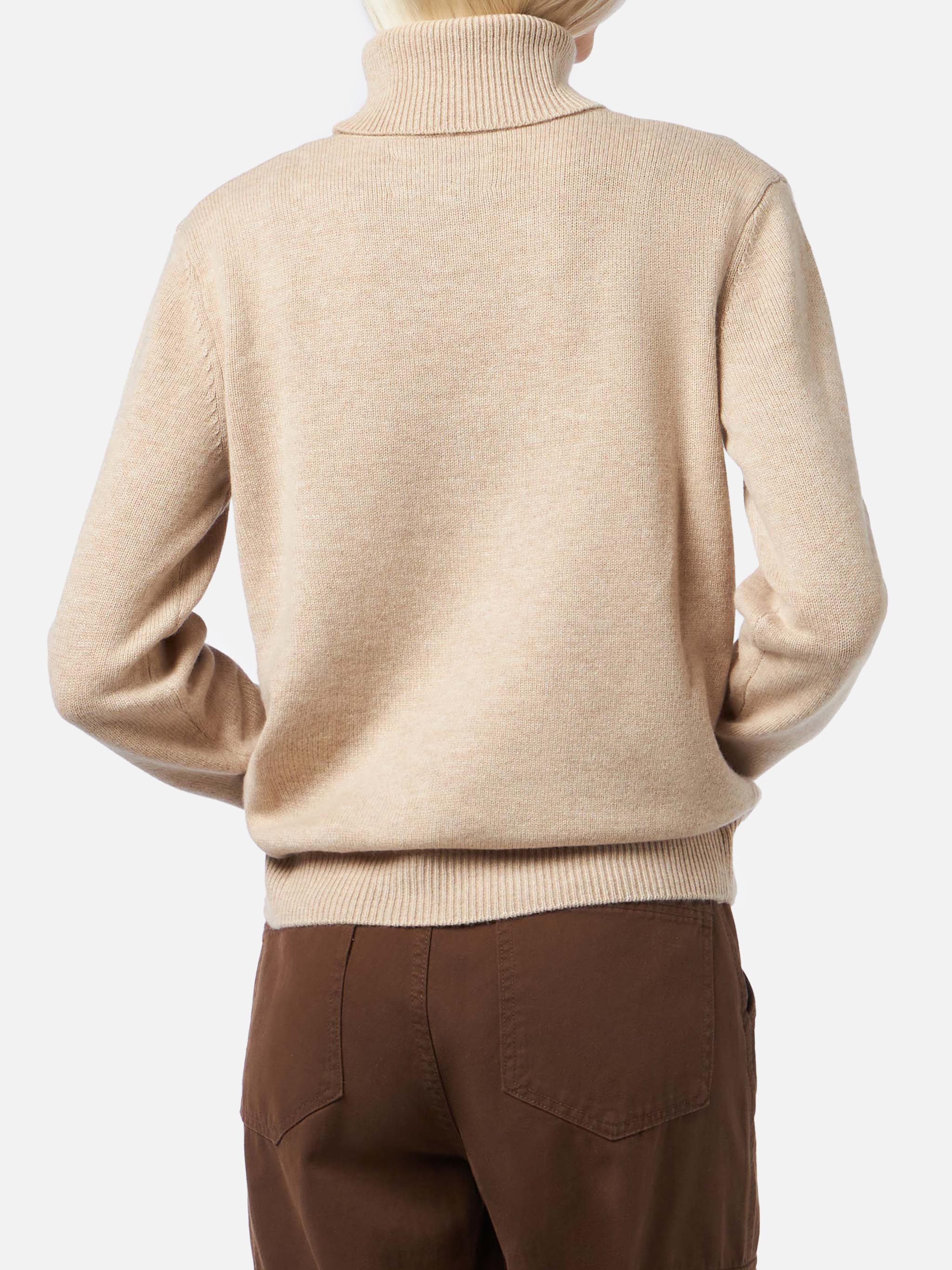 Dolcevita Moody in 100% CASHMERE beige - Image 3