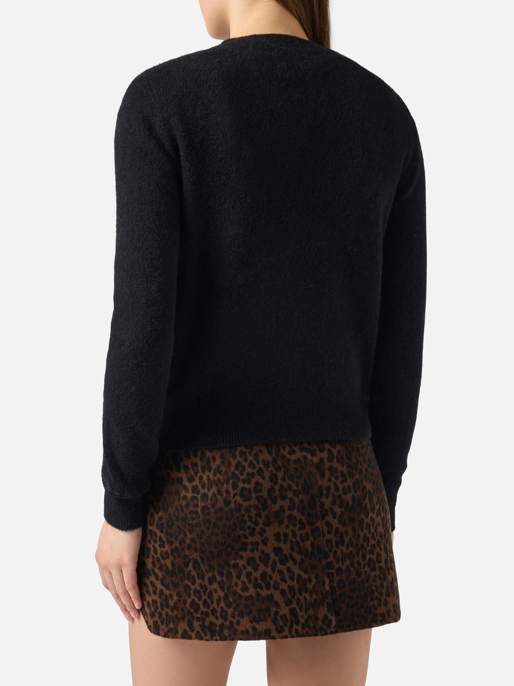 Cardigan Bellamy nero con strass - Image 3