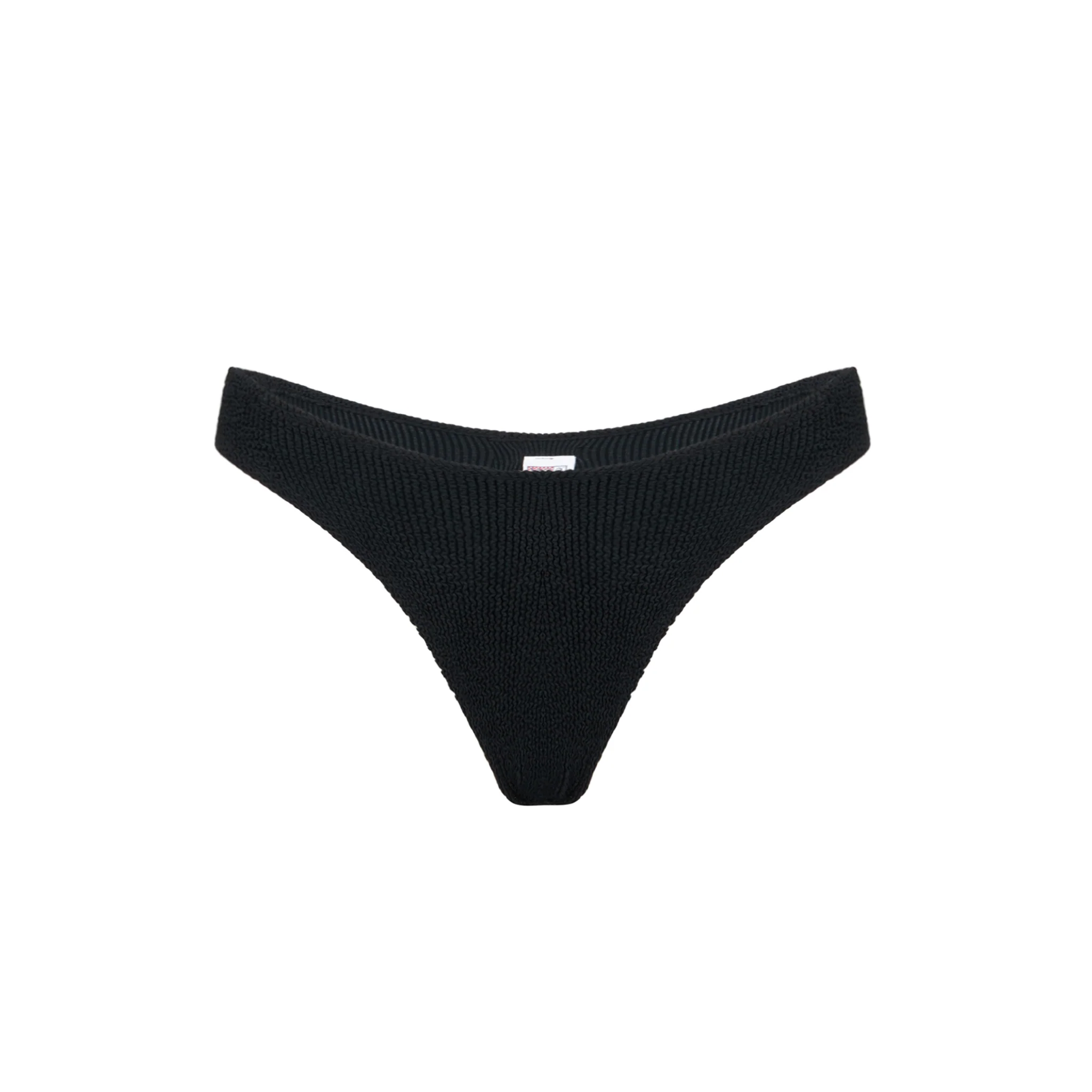 Slip Elise in tessuto crinkle nero - Image 2