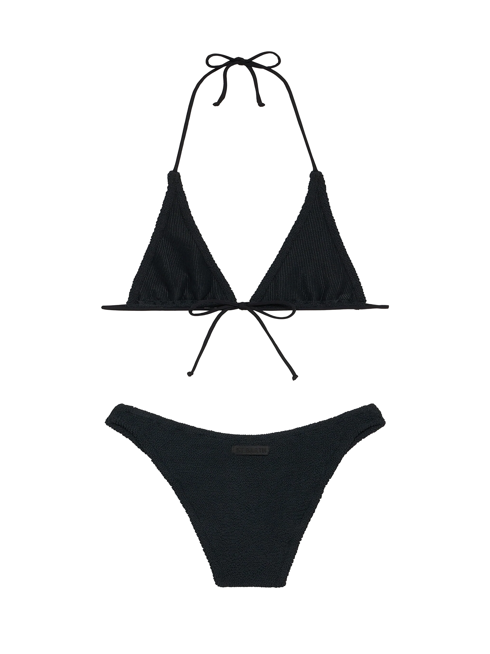 Bikini Guiana Elise triangolo crinkle nero - Image 3