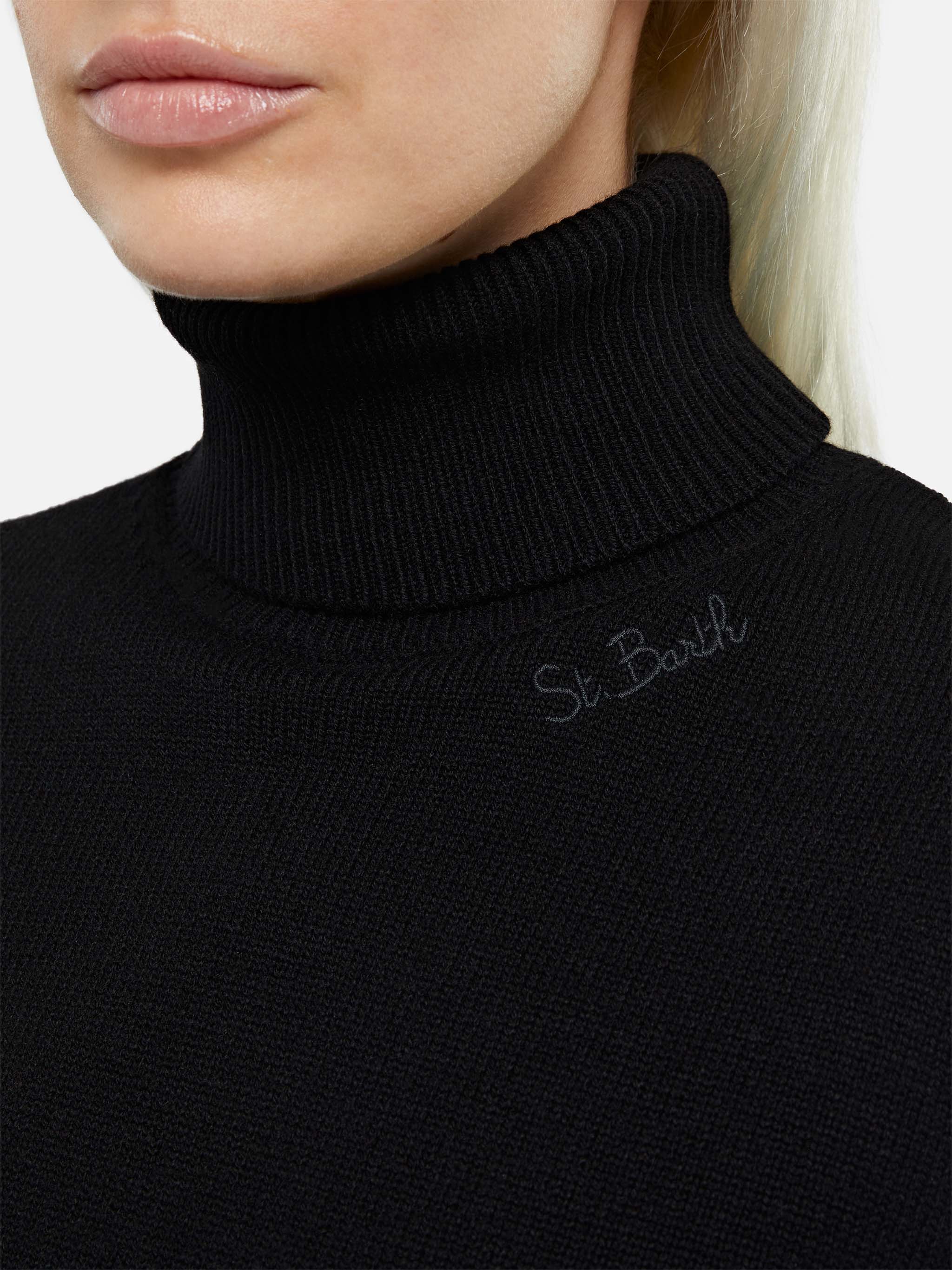 Dolcevita Moody nero in MISTO CASHMERE - Image 2