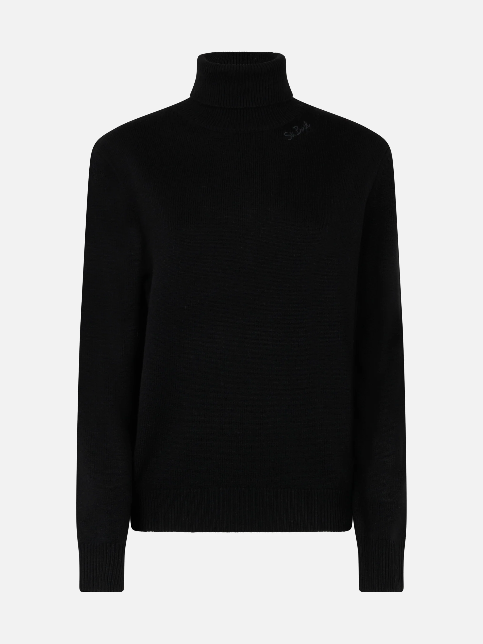 Dolcevita Moody nero in MISTO CASHMERE - Image 4
