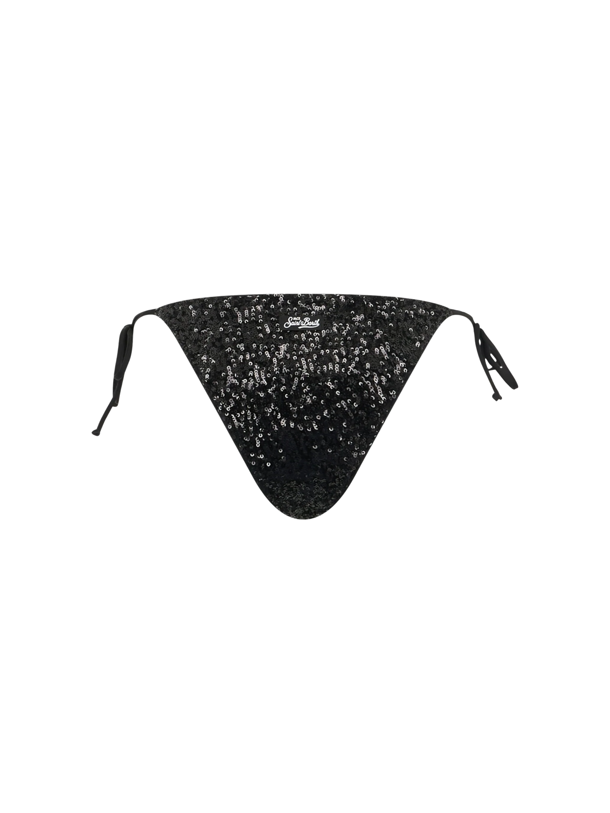 Slip mare Marielle con paillettes nere - Image 2