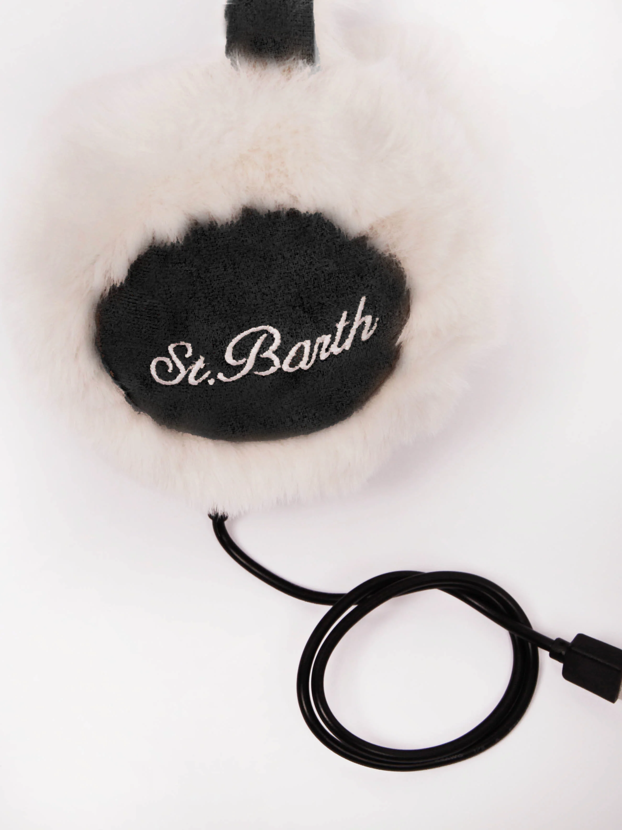Paraorecchie effetto suede con speaker wireless neri - Image 2