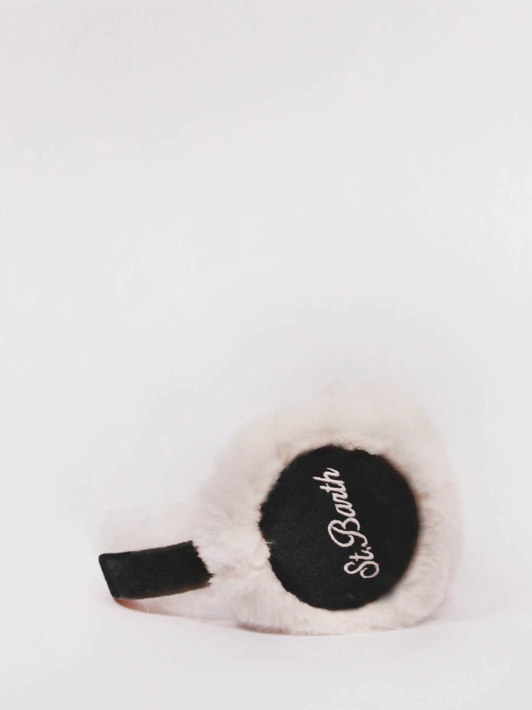 Paraorecchie effetto suede con speaker wireless neri - Image 3