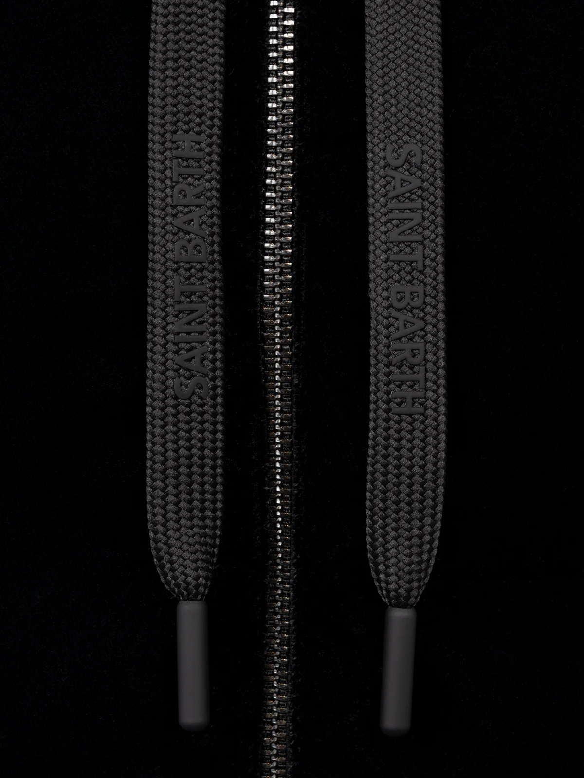 Piumino Geneve in velluto nero con cappuccio - Image 6