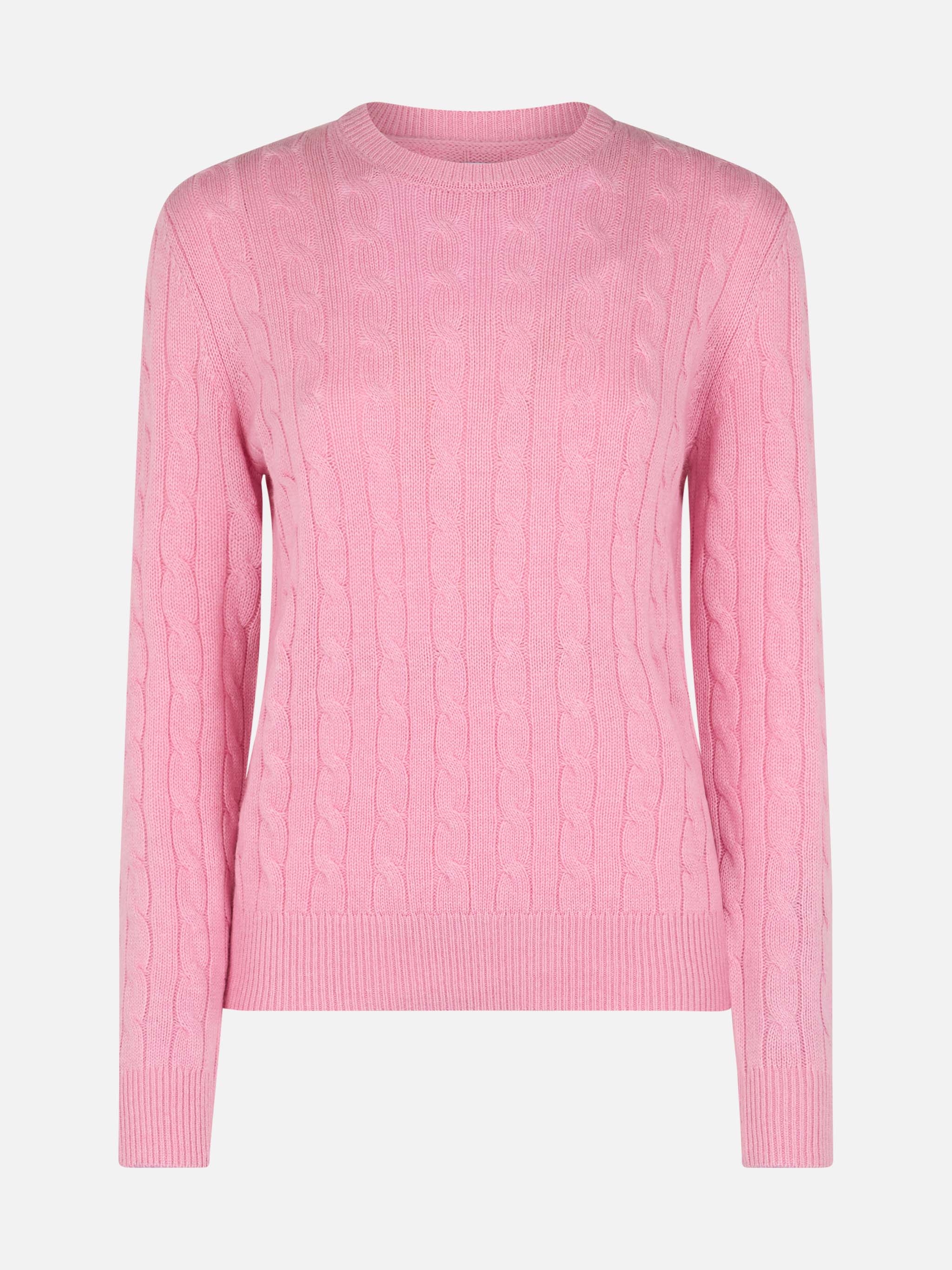 Maglione in MISTO CASHMERE rosa Sorbonne - Image 4