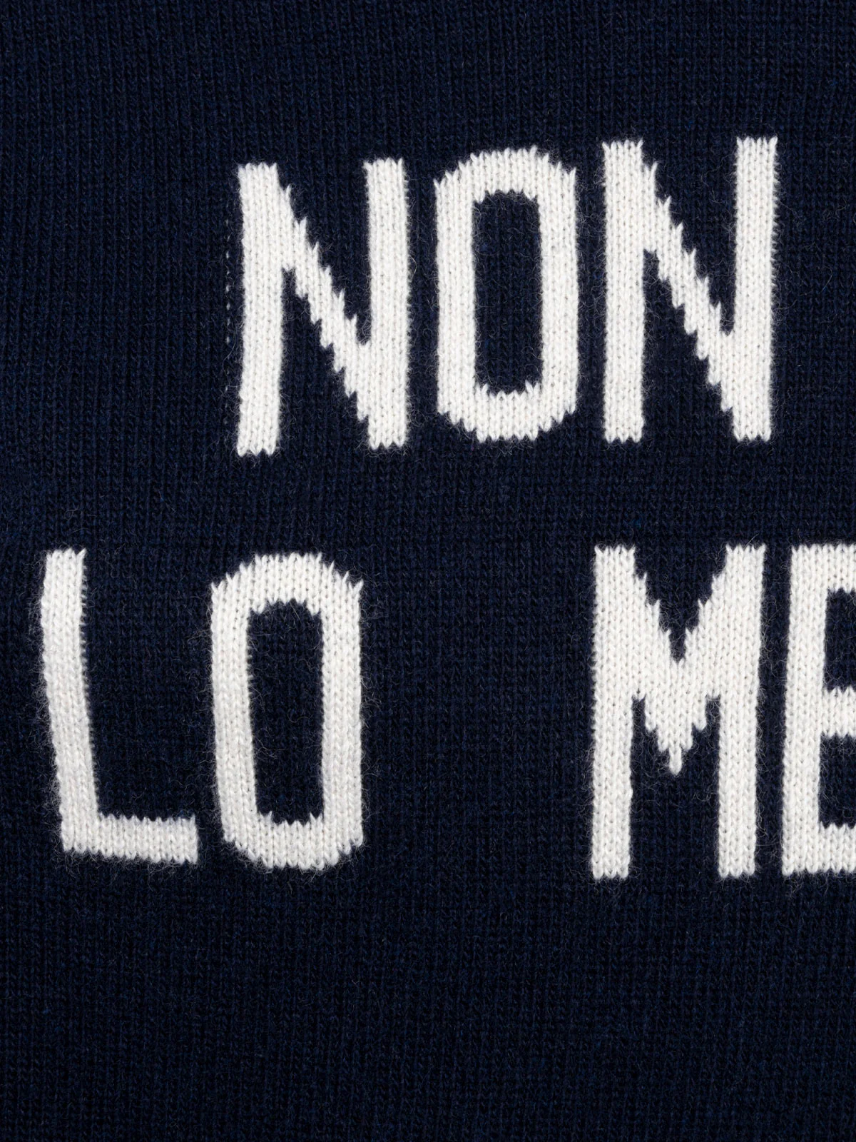 Maglia New Queen con jacquard Non me lo merito blu - Image 6
