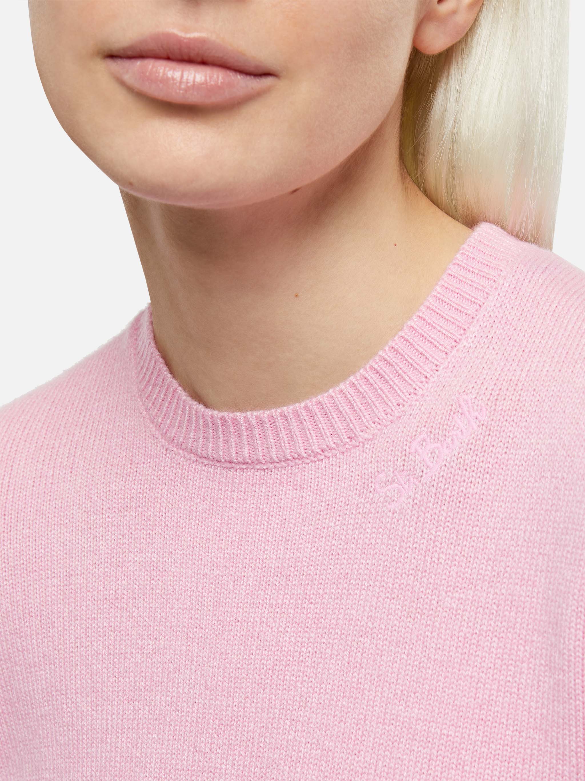 Maglia Sorbonne in misto cashmere rosa - Image 2