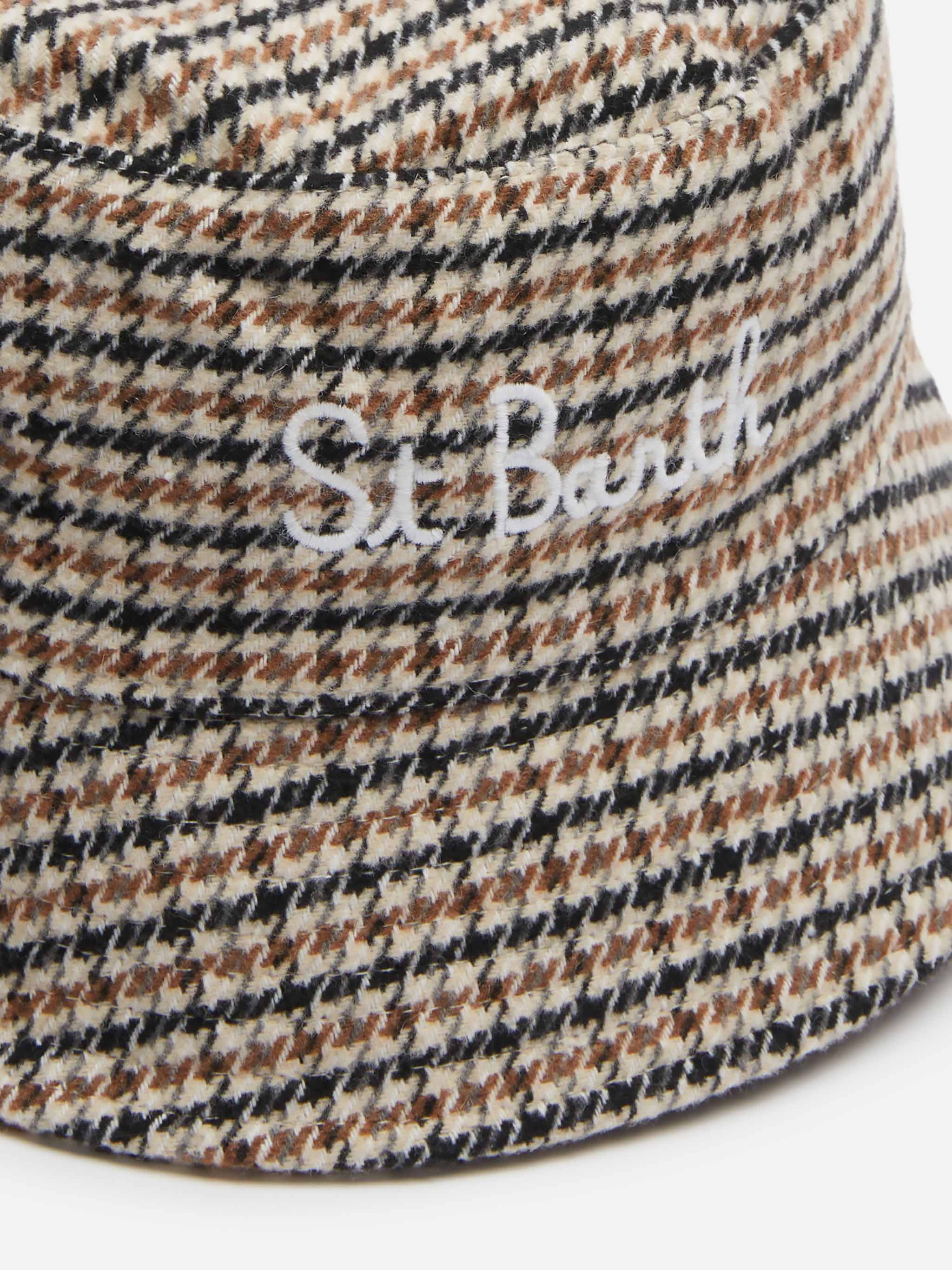 Cappello da pescatore Jude con stampa pied de poule - Image 3