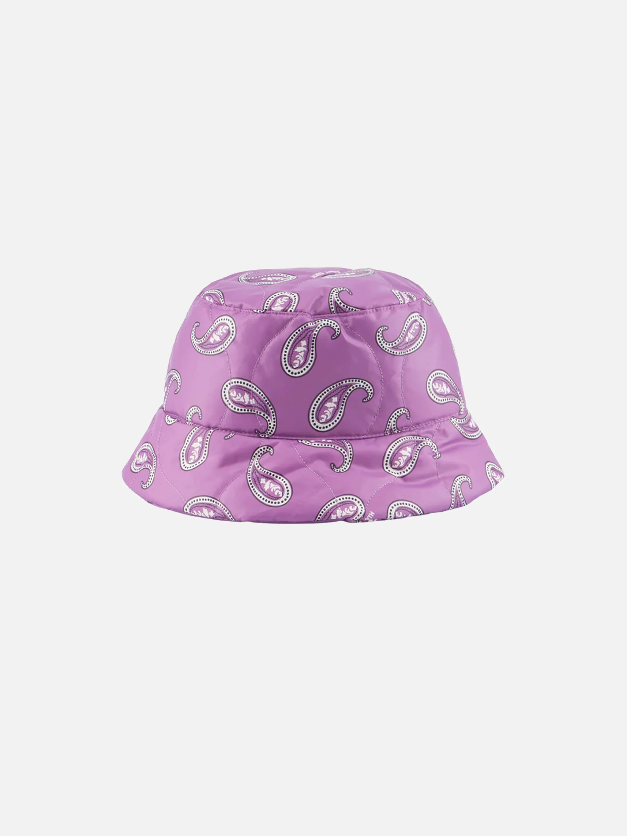 Bucket hat Jude con fantasia paisley viola e bianco - Image 5