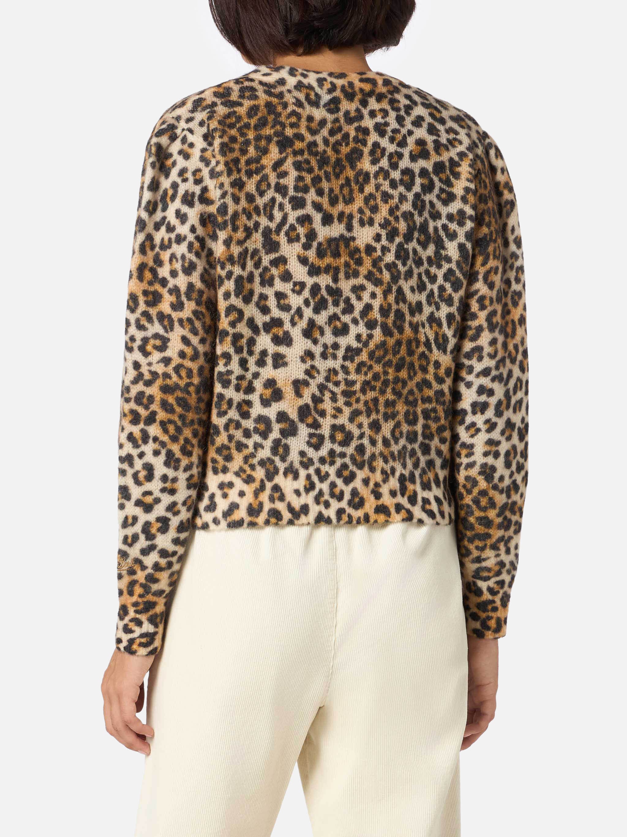 Cardigan Lyza con stampa animalier - Image 3