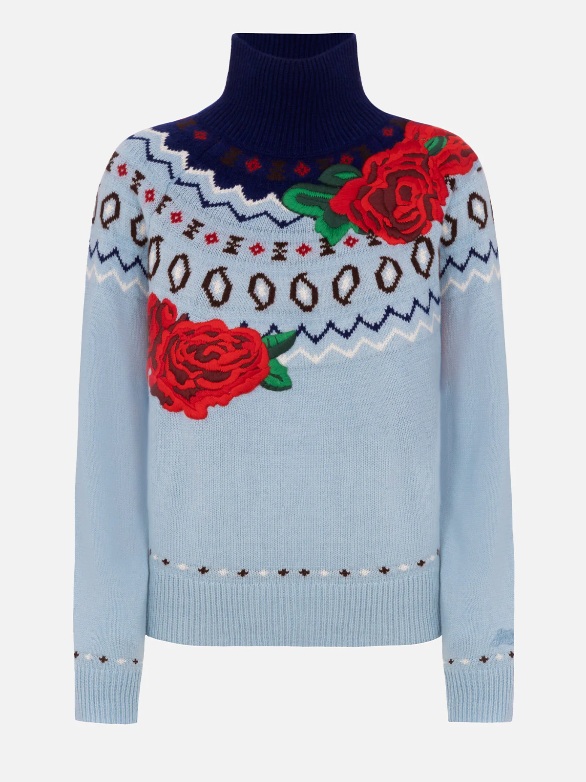 Maglia Meghan in misto cashmere con jacquard  - Image 4