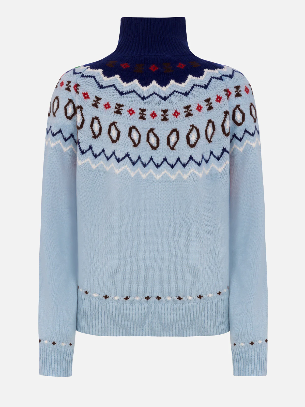 Maglia Meghan in misto cashmere con jacquard  - Image 5