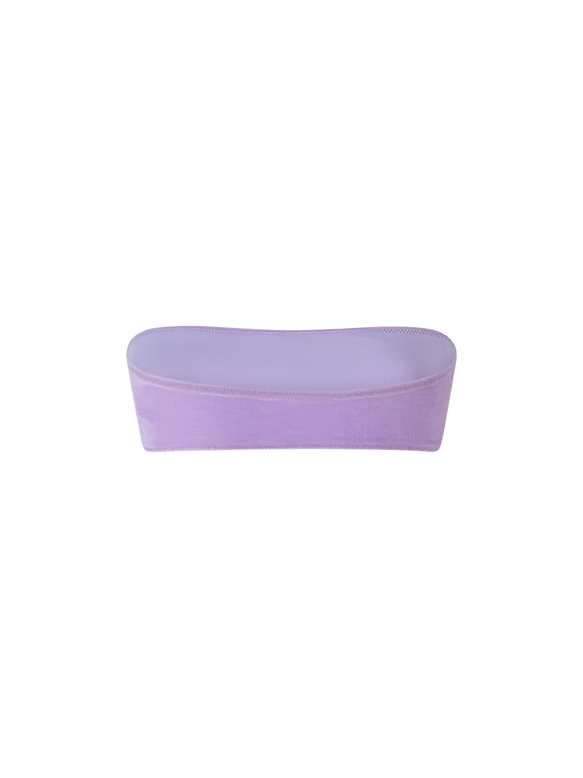 Top bikini Rebby fascia in tessuto effetto velluto - Image 2