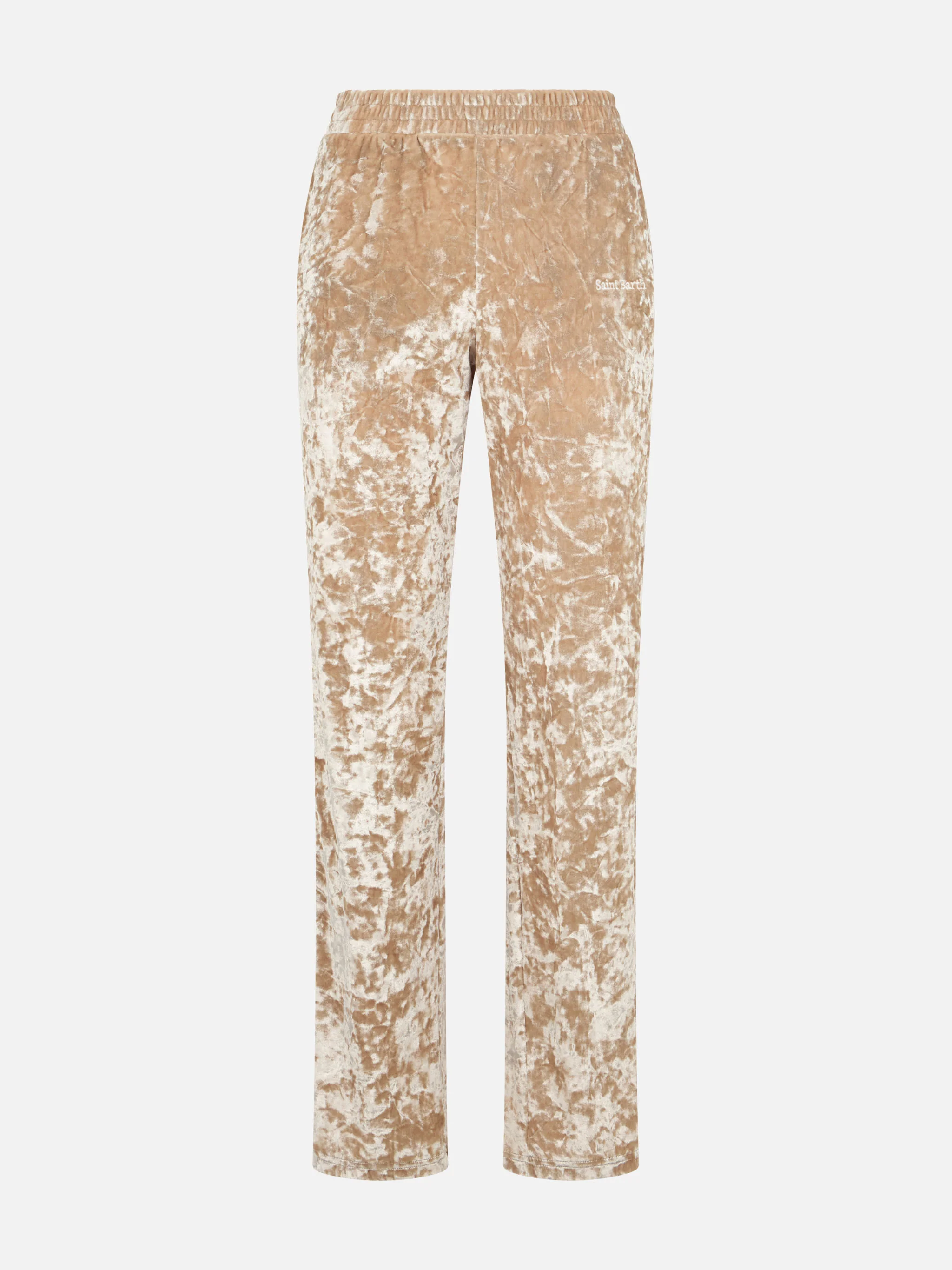Pantaloni Yvonne in ciniglia beige - Image 4
