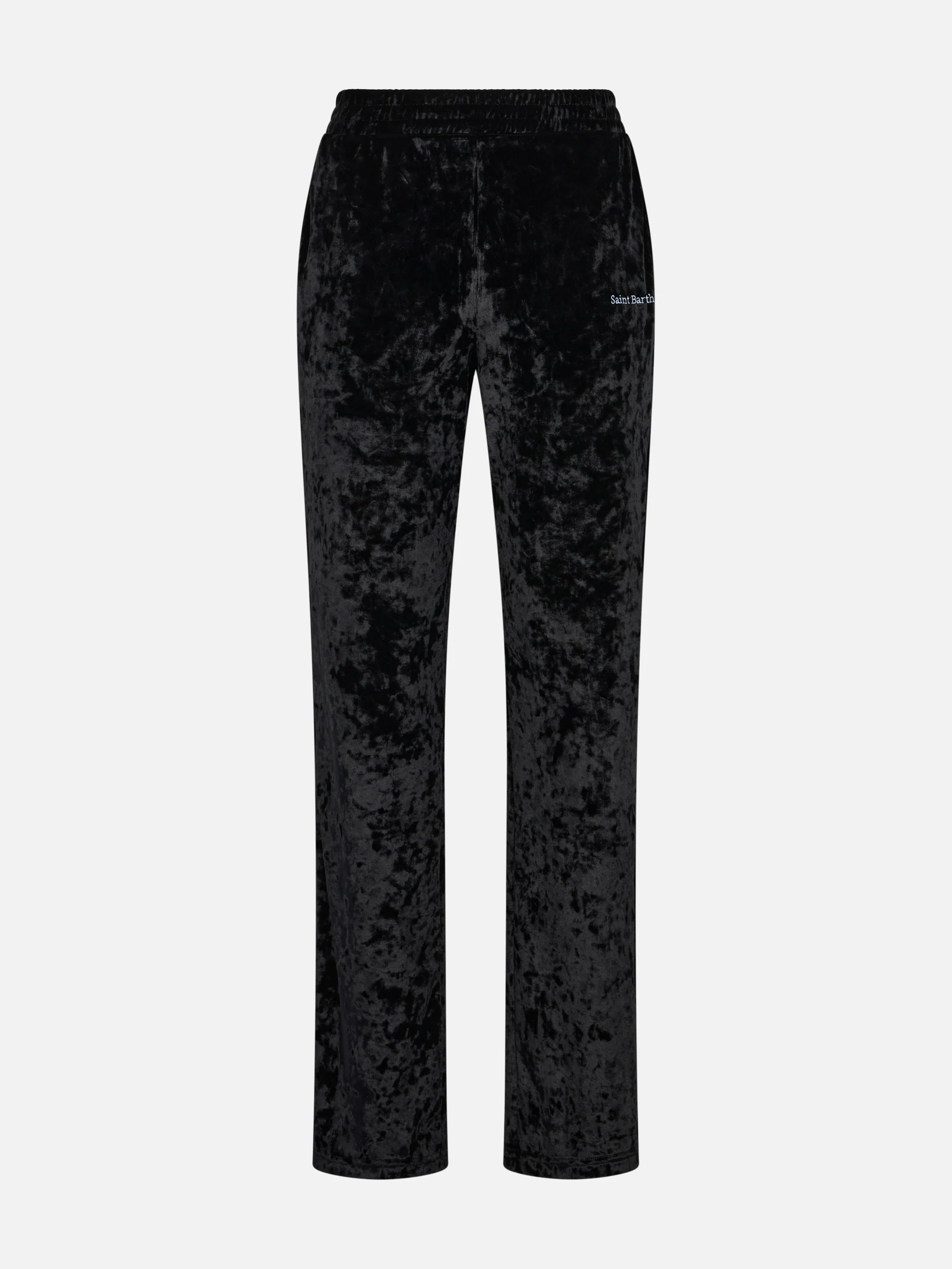 Pantaloni Yvonne in ciniglia nera - Image 4
