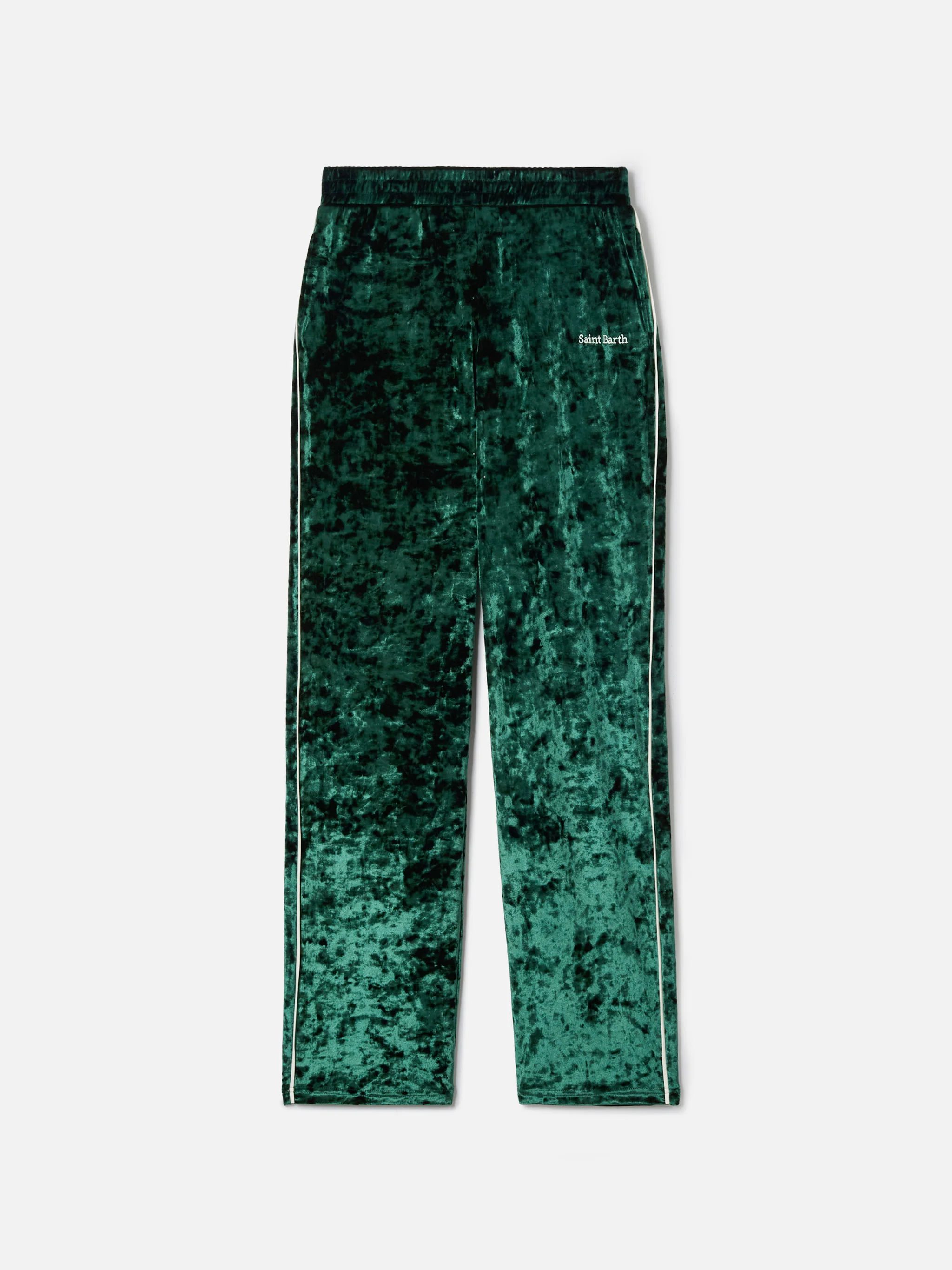 Pantaloni Yvonne in ciniglia verde - Image 5