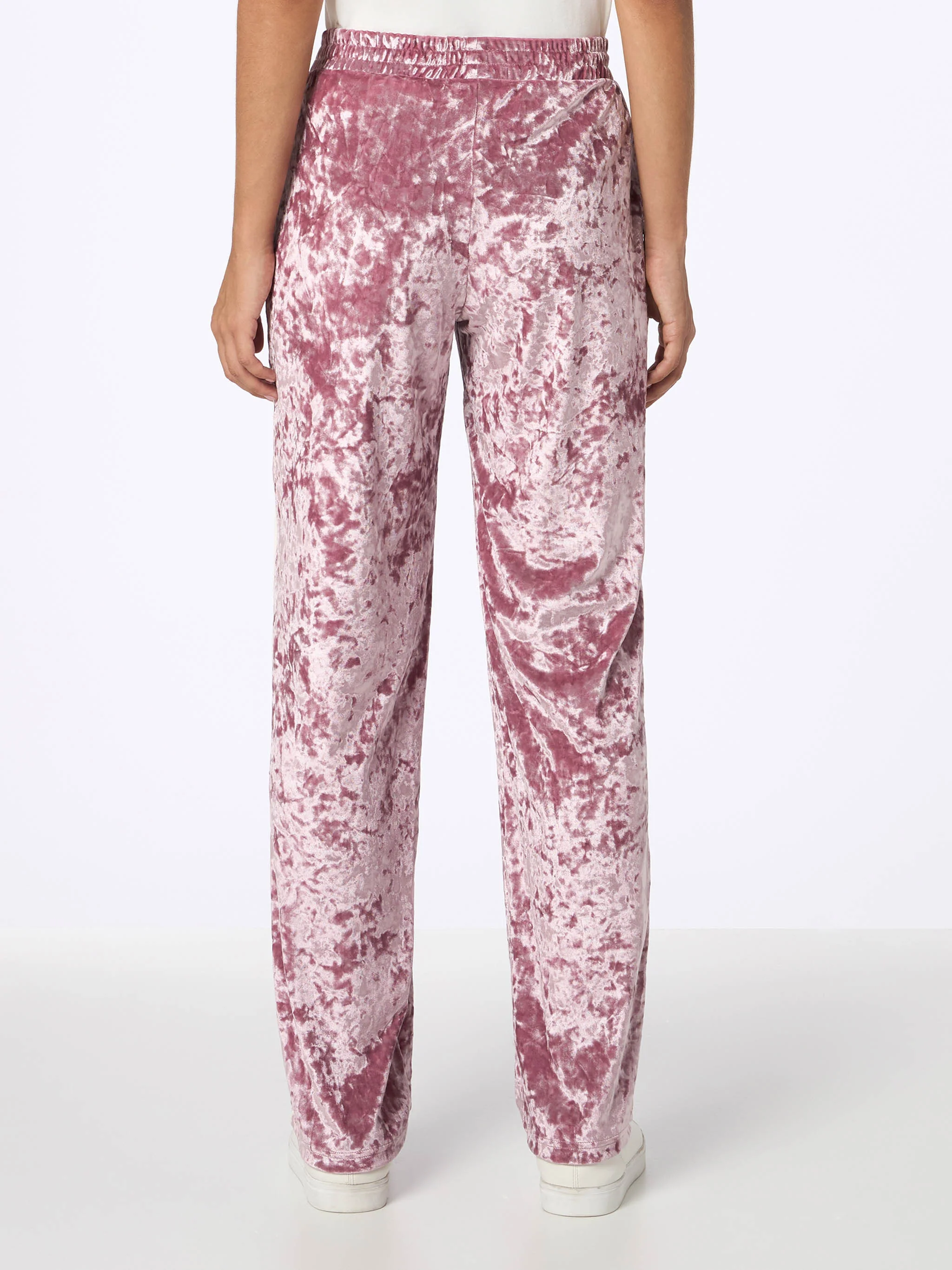 Pantaloni Yvonne in ciniglia rosa - Image 2