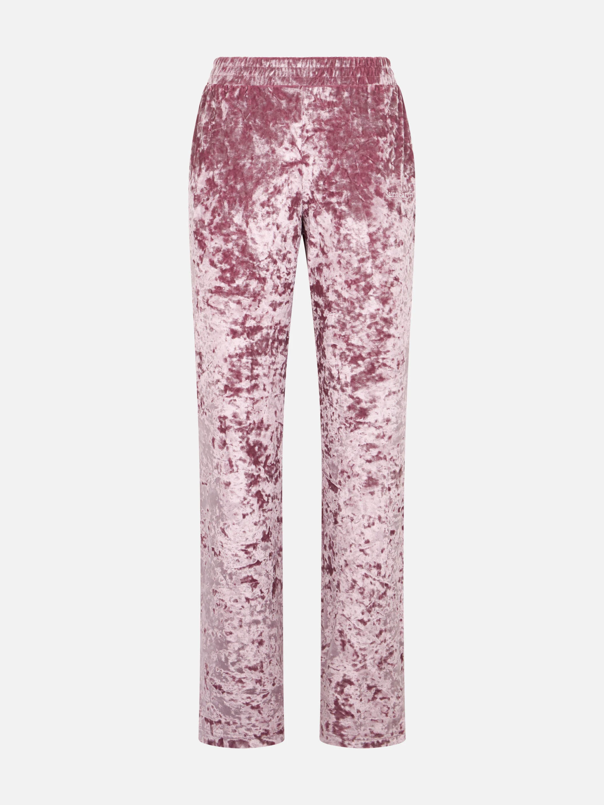 Pantaloni Yvonne in ciniglia rosa - Image 4
