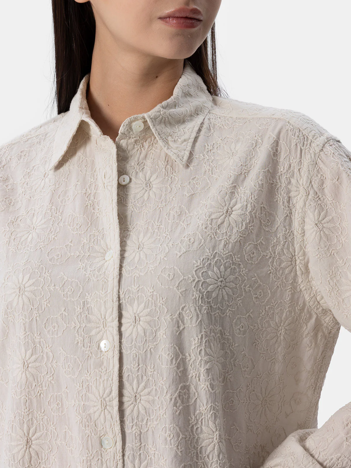 Camicia Meredith in cotone sangallo - Image 3