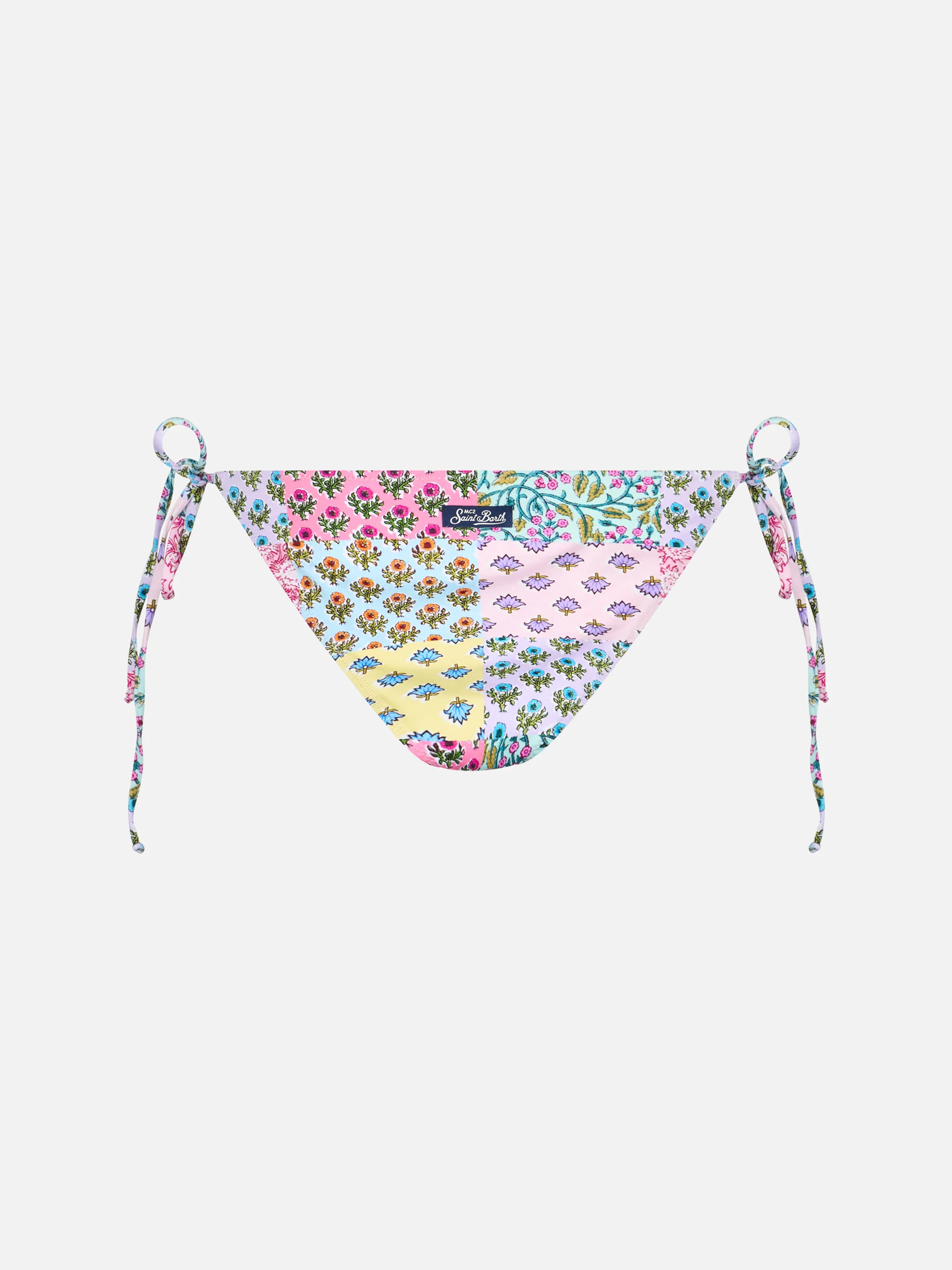 Slip bikini Virgo fantasia multicolore con patch - Image 2