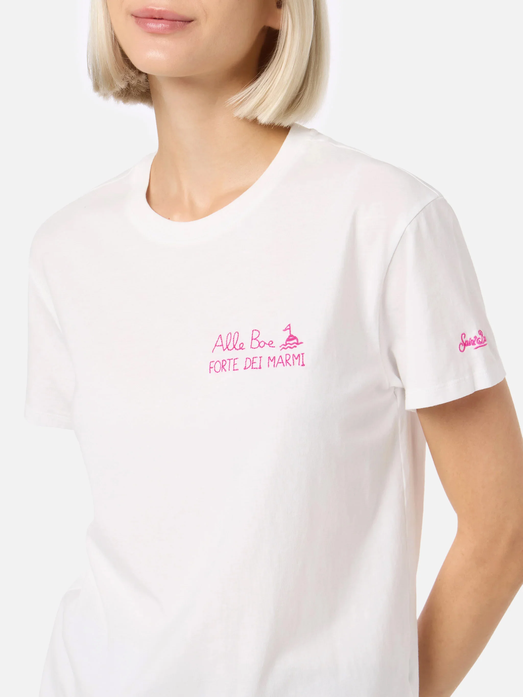 T-shirt Emilie in cotone con stampa Amo Forte | Special Edition - Image 4