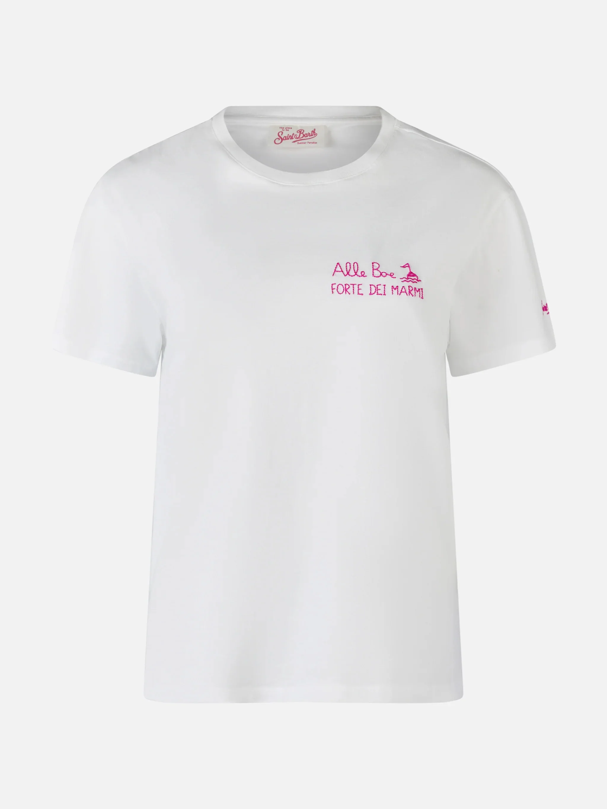 T-shirt Emilie in cotone con stampa Baciami alle Boe | Special Edition - Image 4