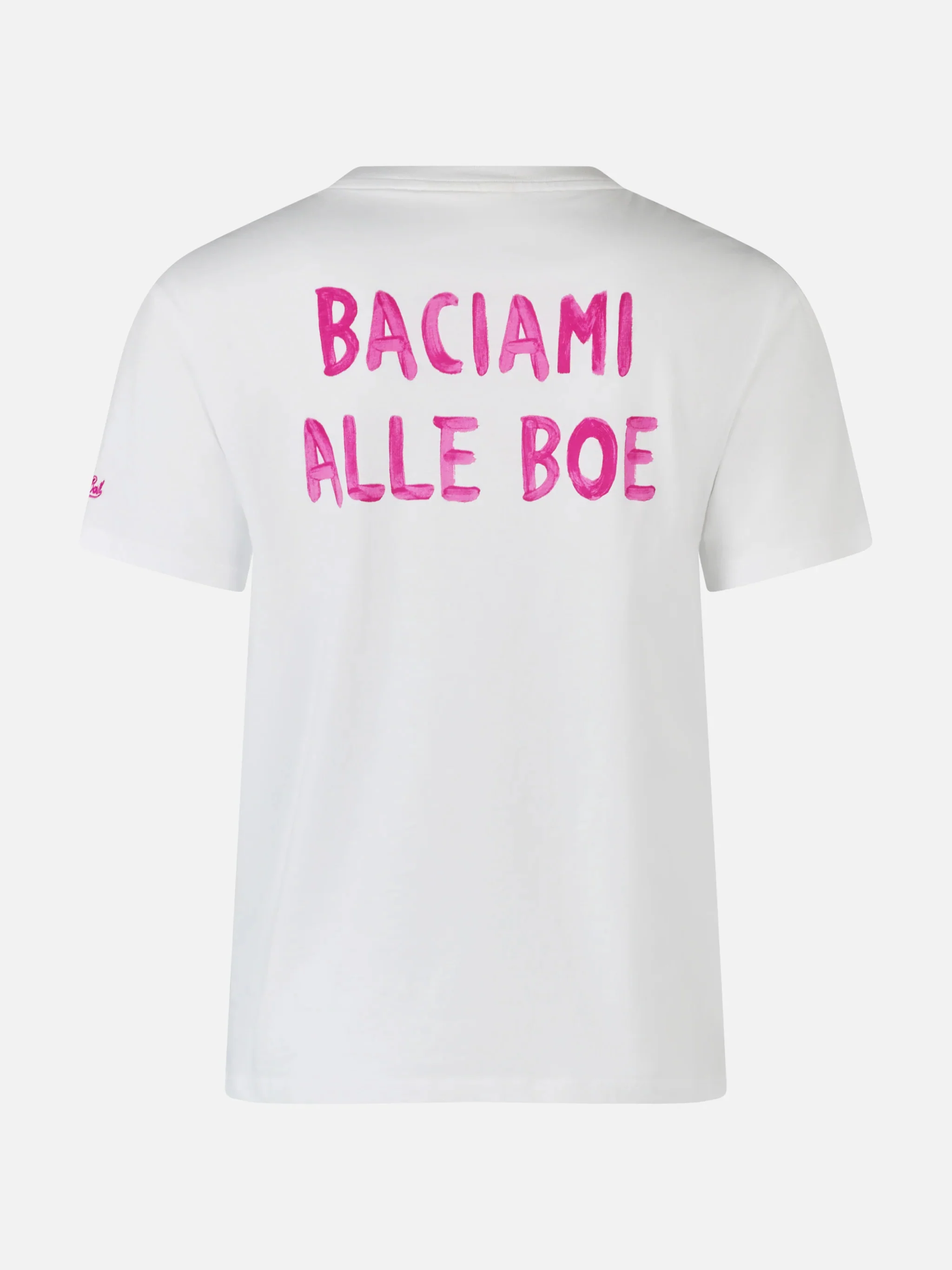 T-shirt Emilie in cotone con stampa Baciami alle Boe | Special Edition - Image 5