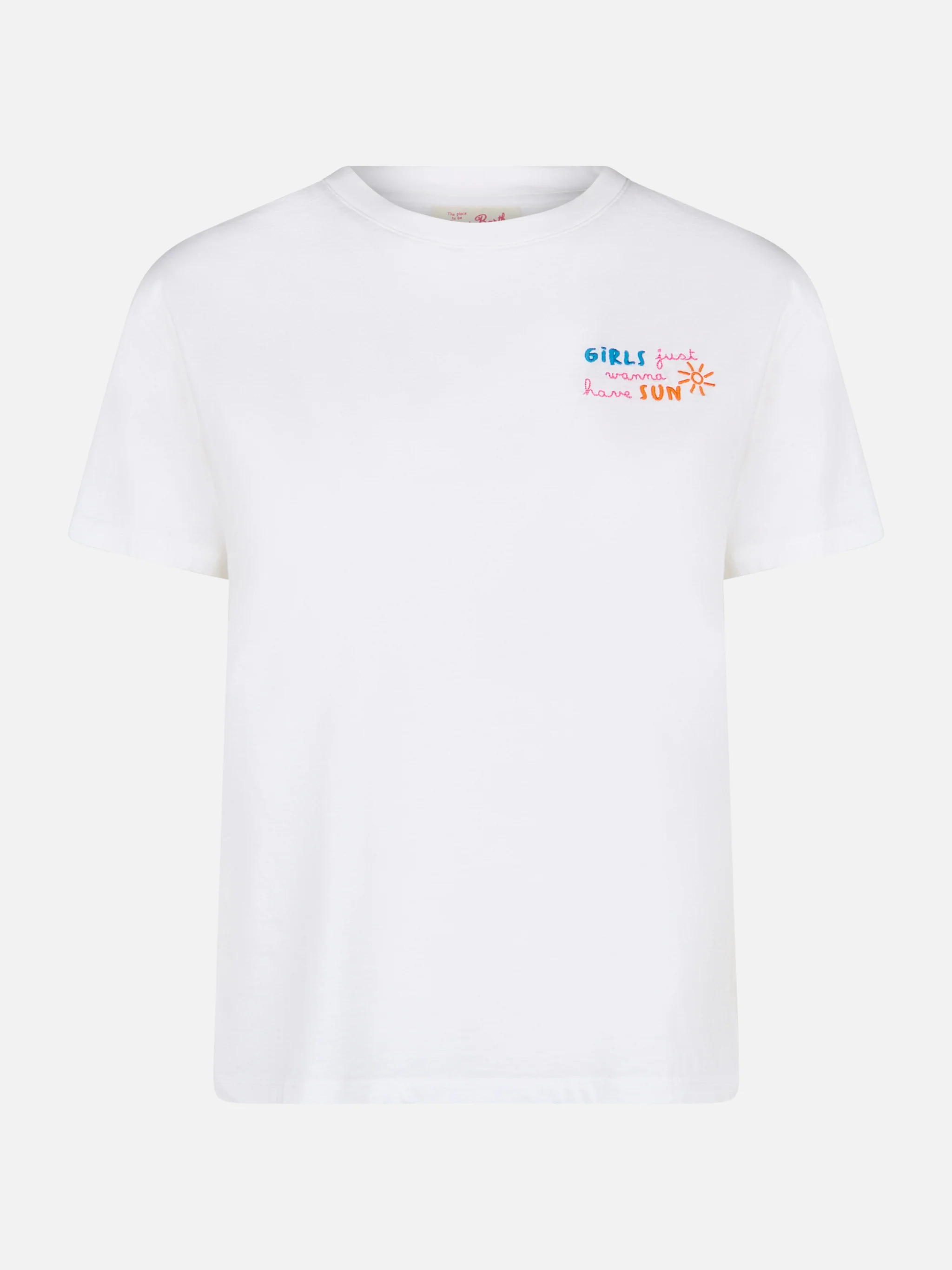 T-shirt Emilie in cotone con ricamo Girls Just Wanna Have Sun - Image 5