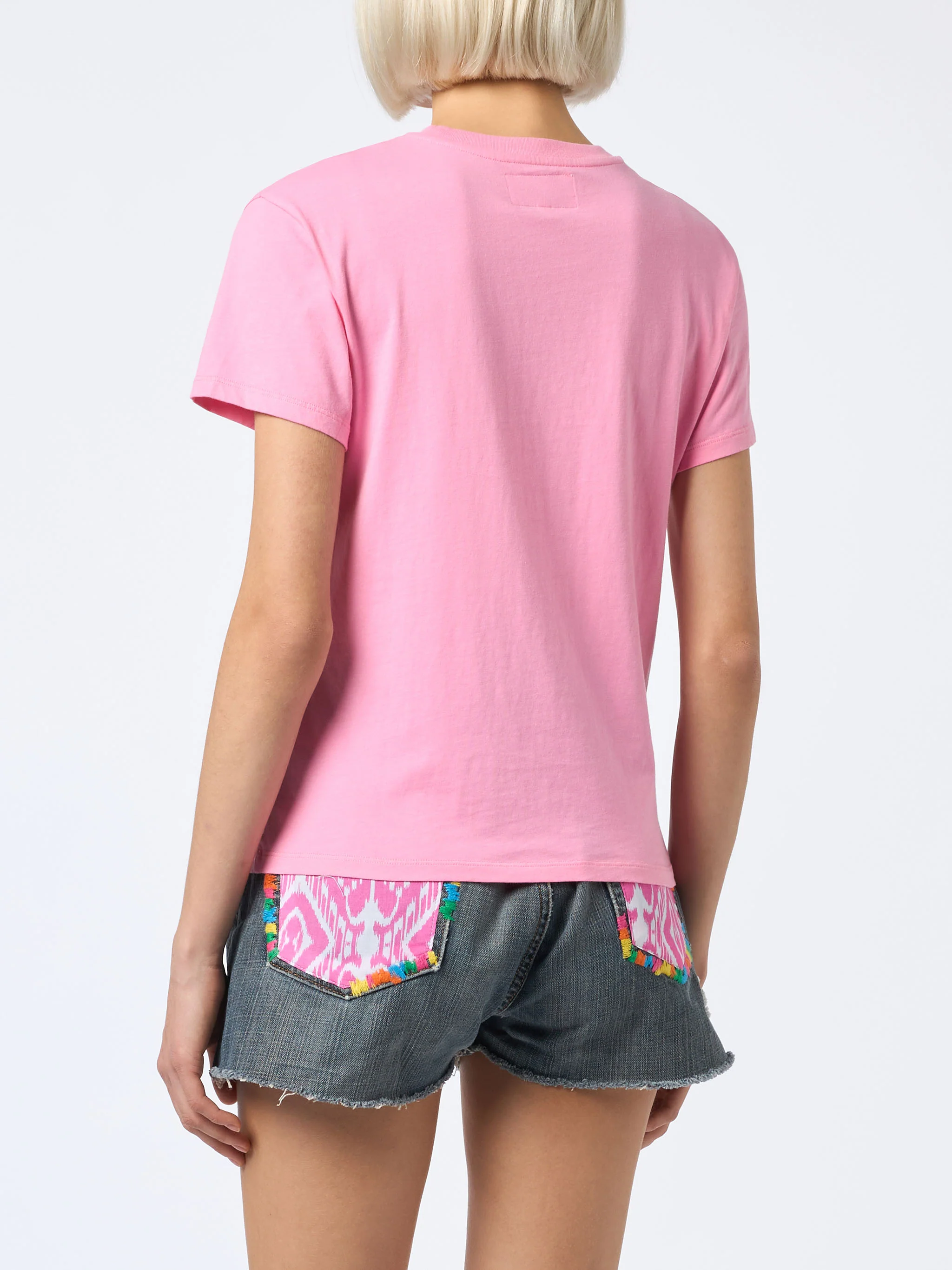 T-shirt Emilie in cotone con stampa St. Barth Beach Club - Image 3