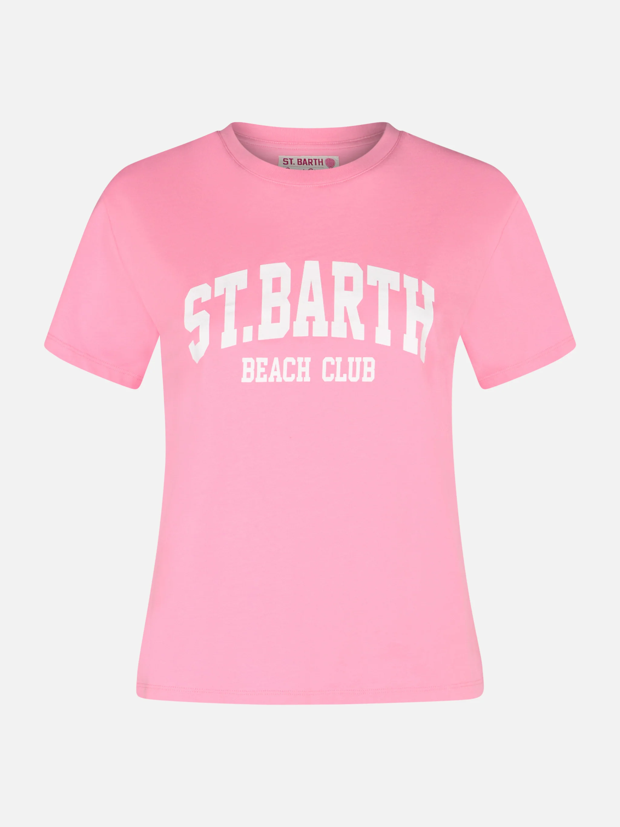 T-shirt Emilie in cotone con stampa St. Barth Beach Club - Image 4