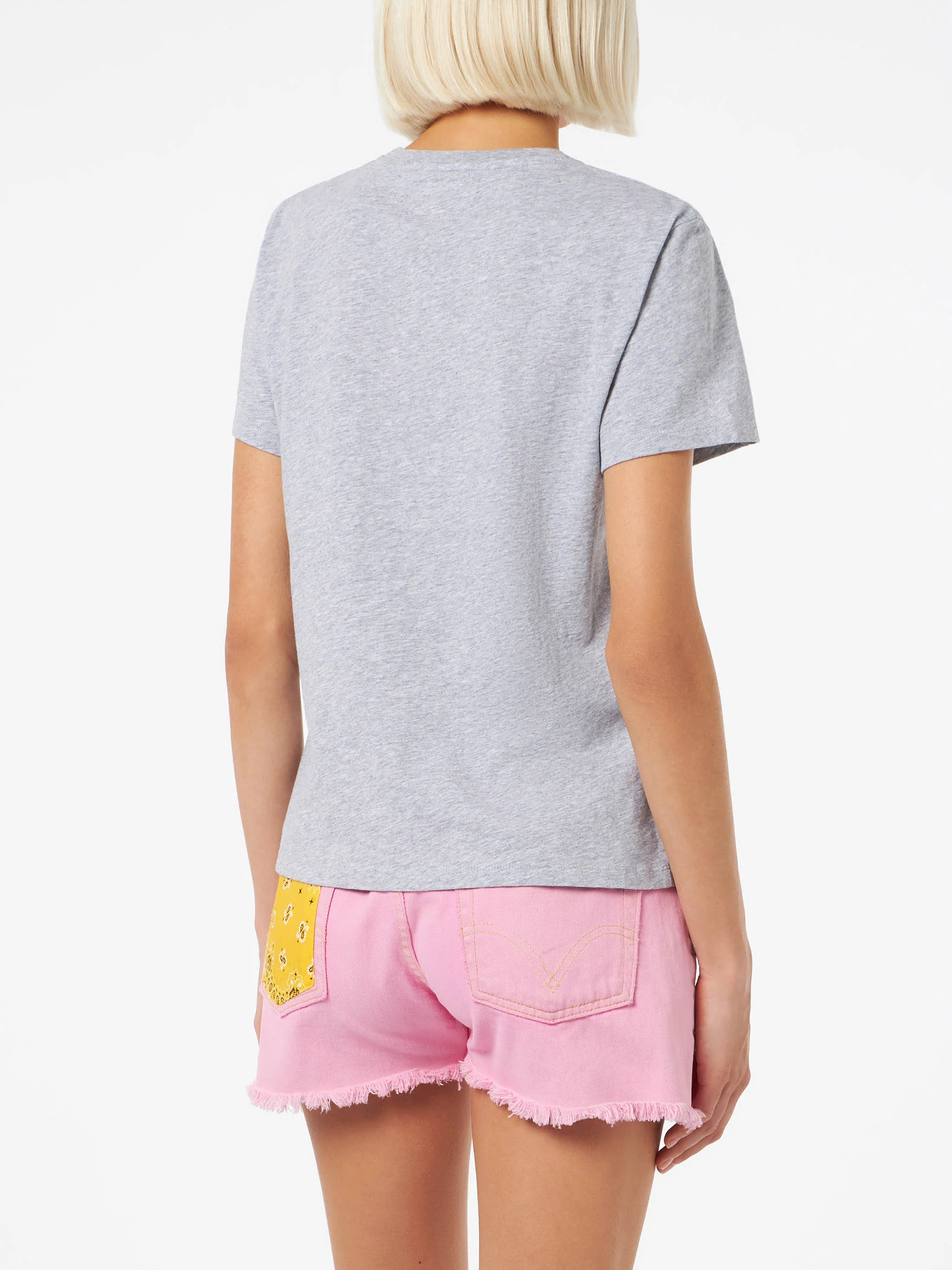T-shirt Emilie in cotone con stampa St. Barth Beach Club - Image 3
