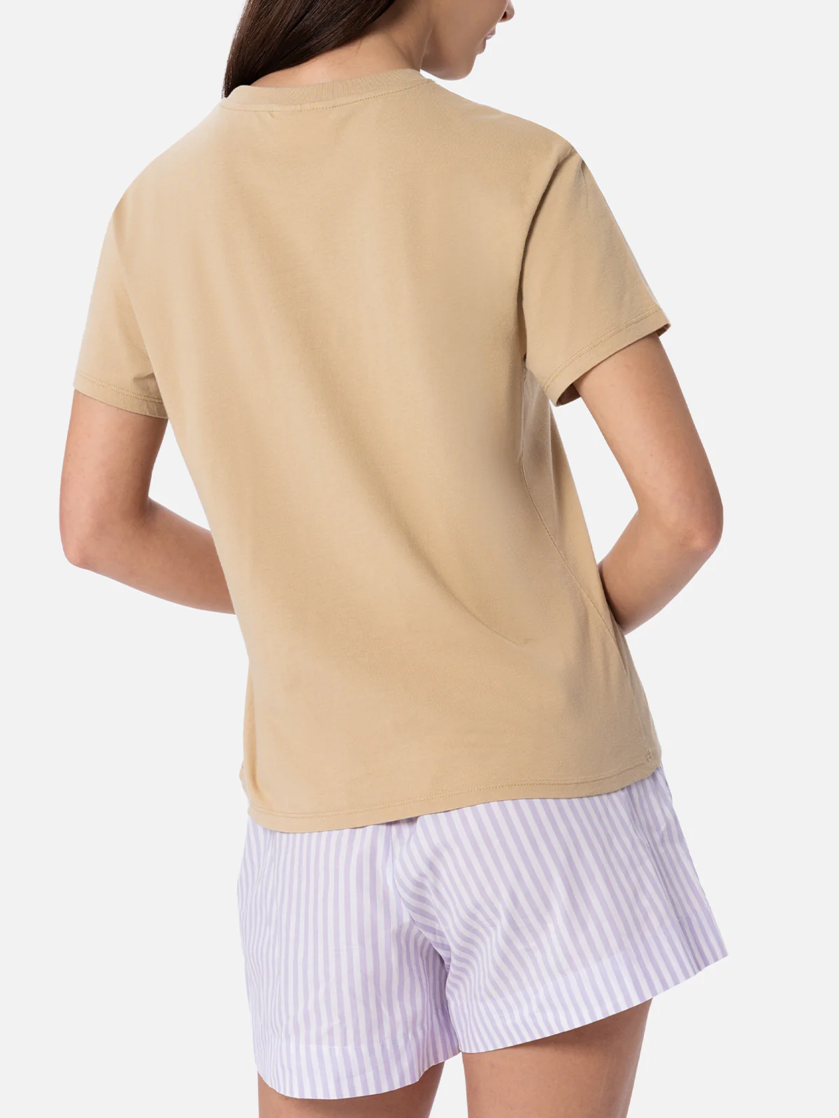 T-shirt Emilie in cotone con ricamo strass - Image 3