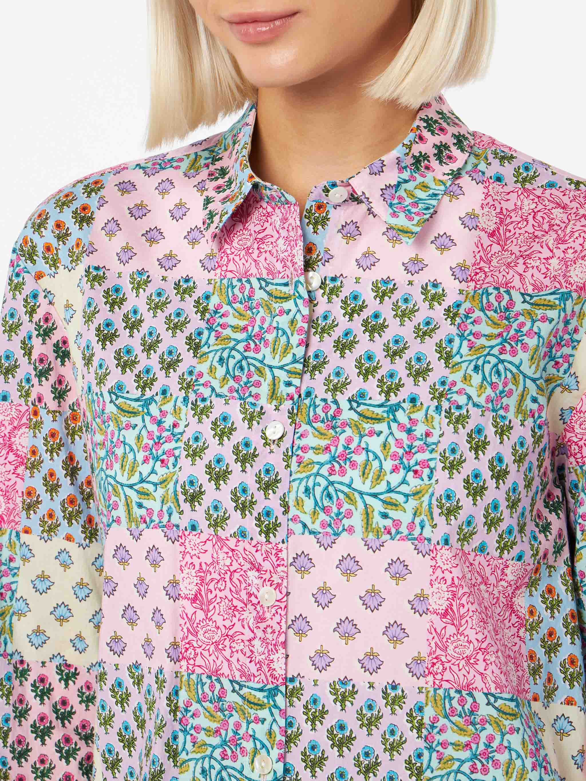 Camicia Brigitte in cotone con stampa floreale multicolor - Image 2
