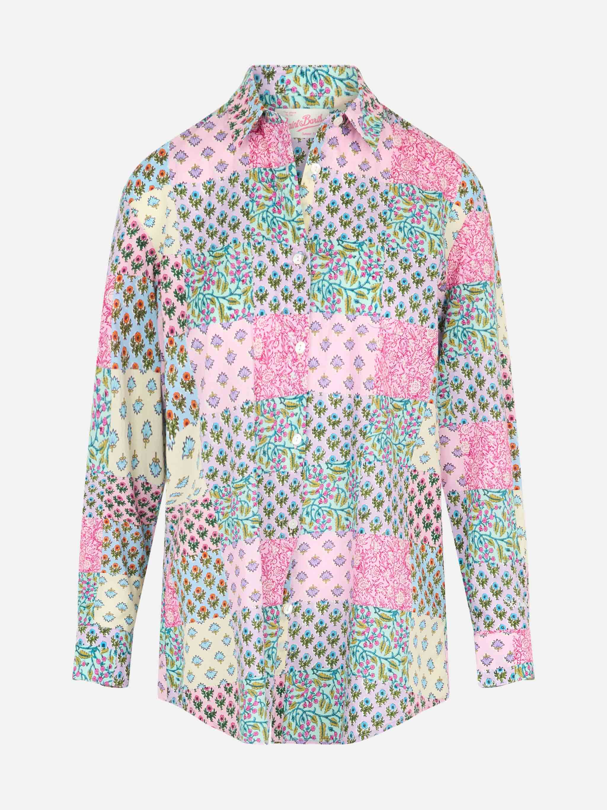 Camicia Brigitte in cotone con stampa floreale multicolor - Image 4