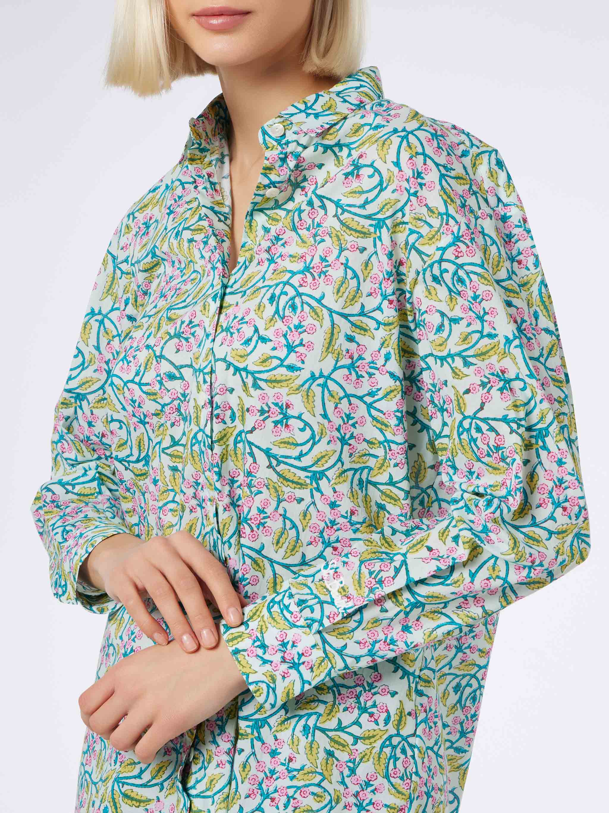 Camicia Brigitte in cotone con fantasia floreale - Image 4