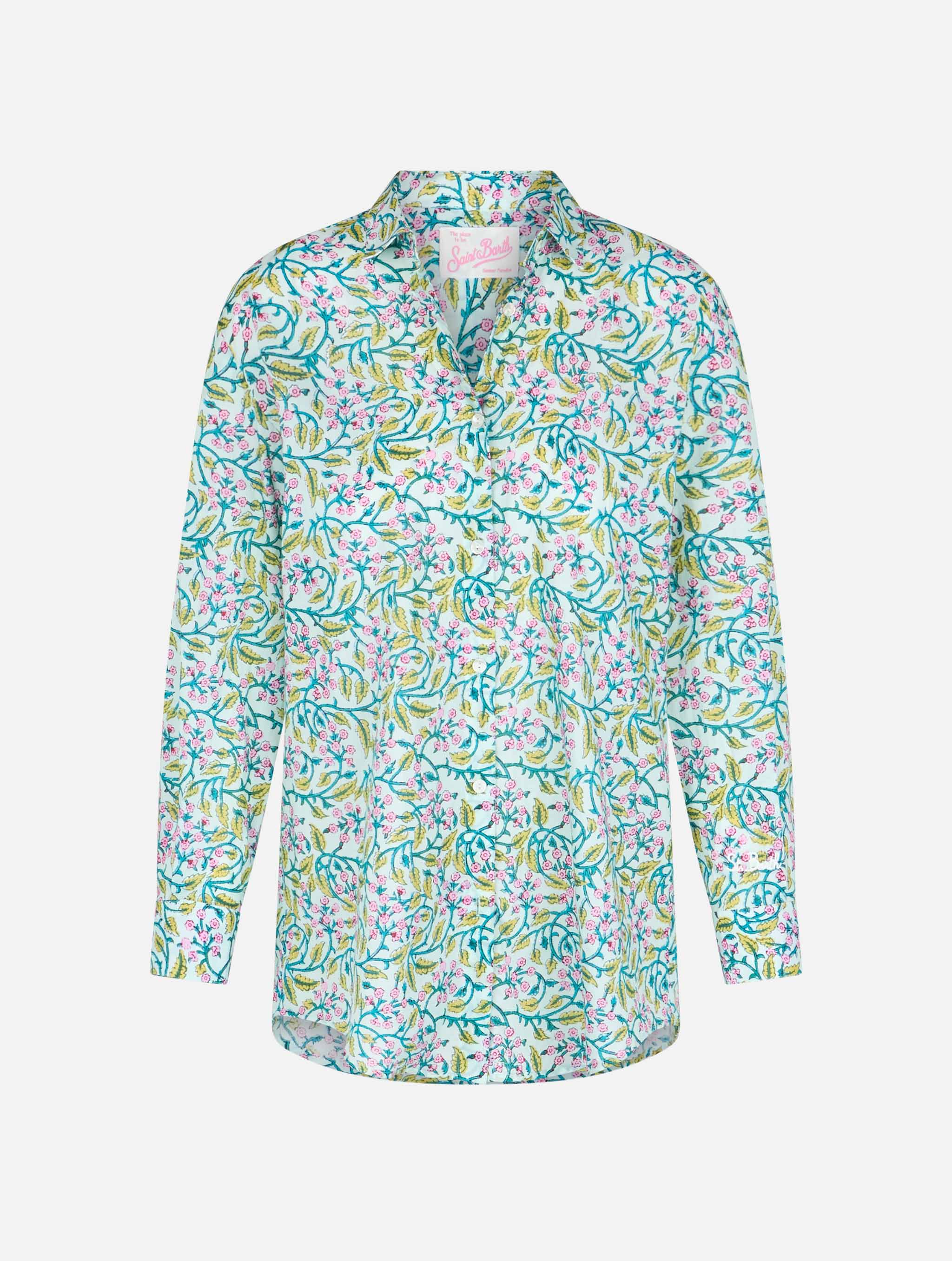 Camicia Brigitte in cotone con fantasia floreale - Image 6