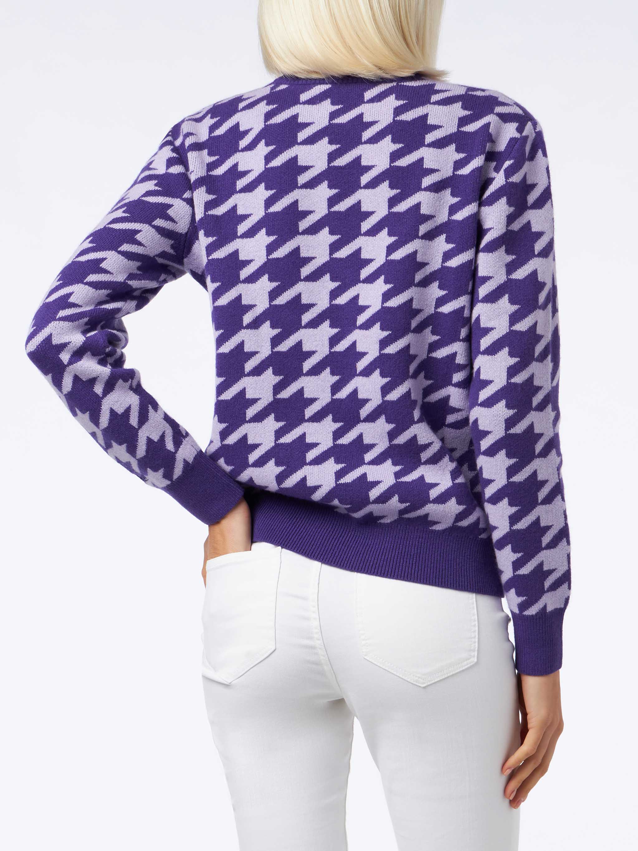 Maglia New Queen pied de poule con jacquard Snoopy | Special Edition - Image 3
