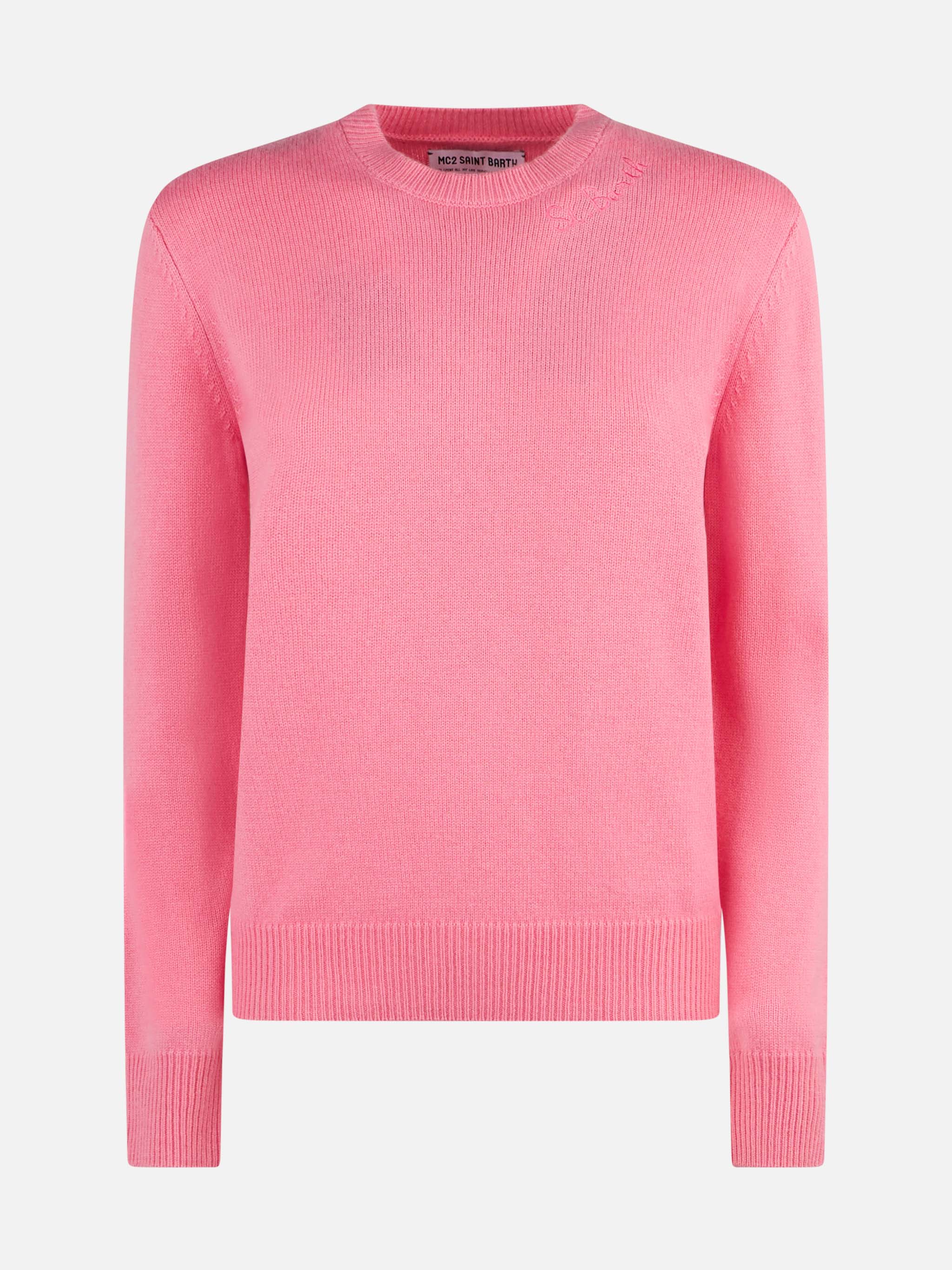 Maglia New Queen in cashmere misto rosa - Image 4