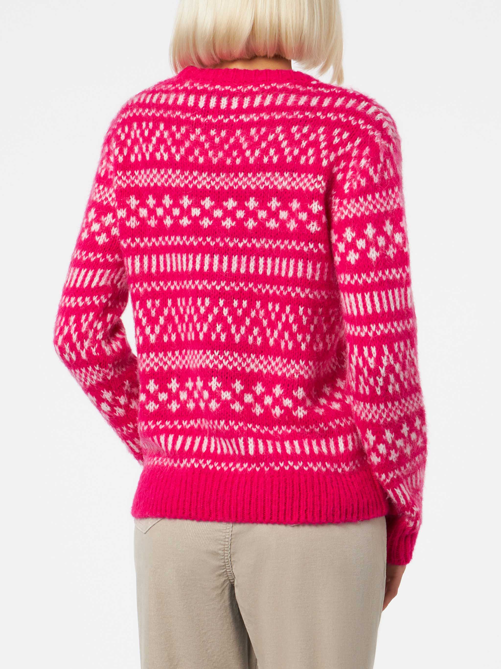 Maglia New Queen fucsia con ricamo Queen of Chalet - Image 3