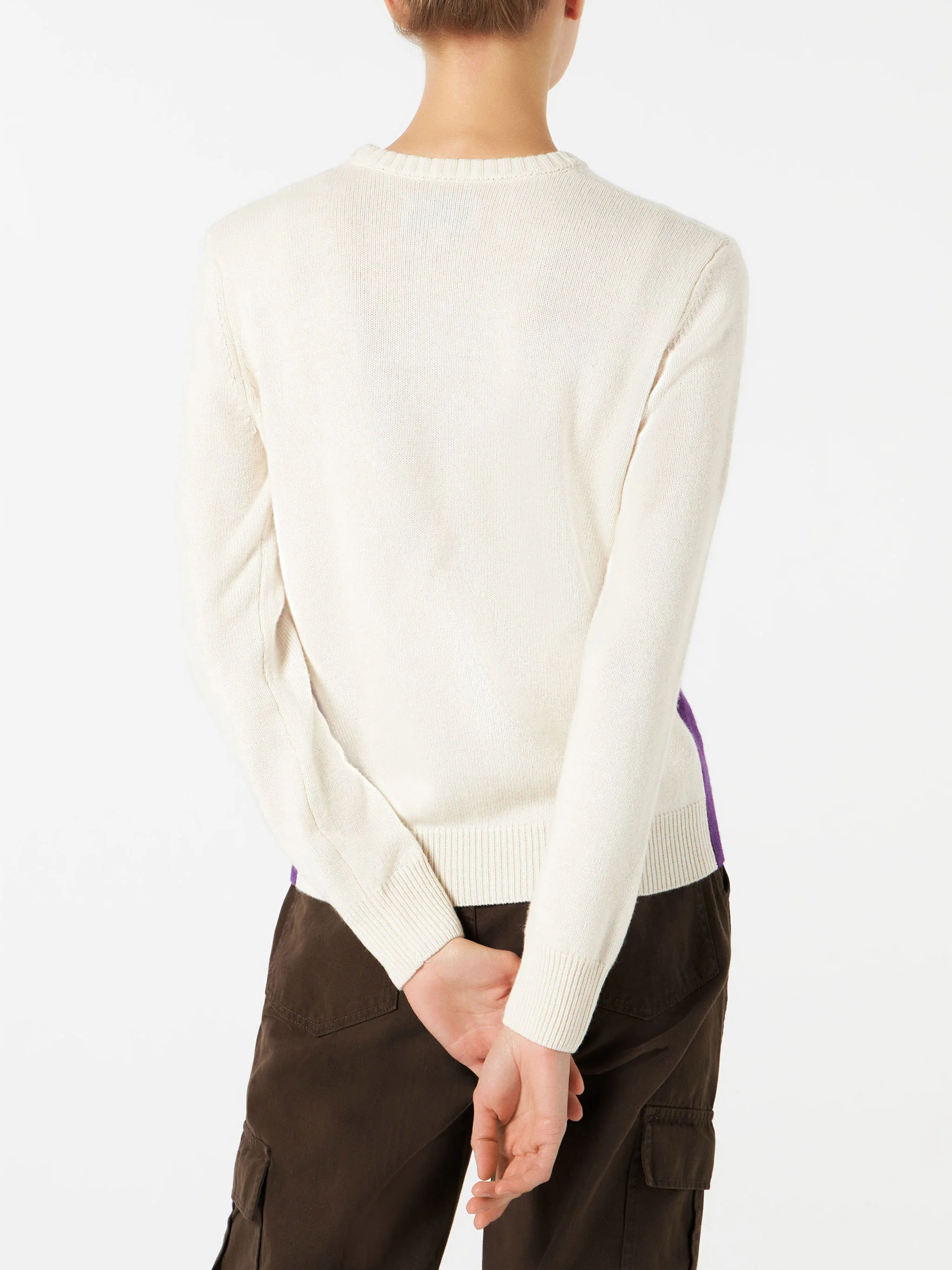 Maglia New Queen in filato con stampa cartolina St. Moritz - Image 3