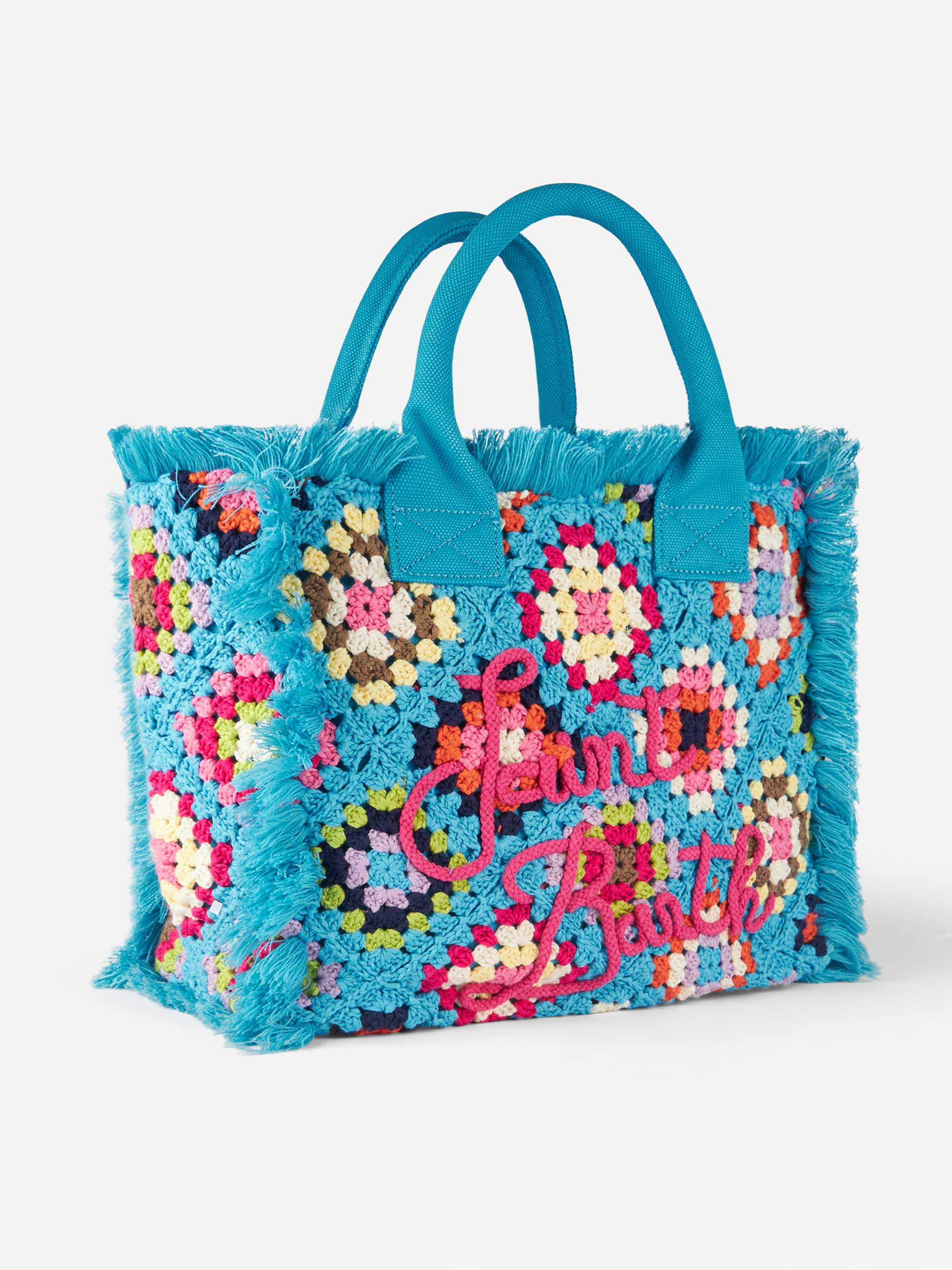 Borsa a spalla Vanity all'uncinetto con fantasia - Image 3