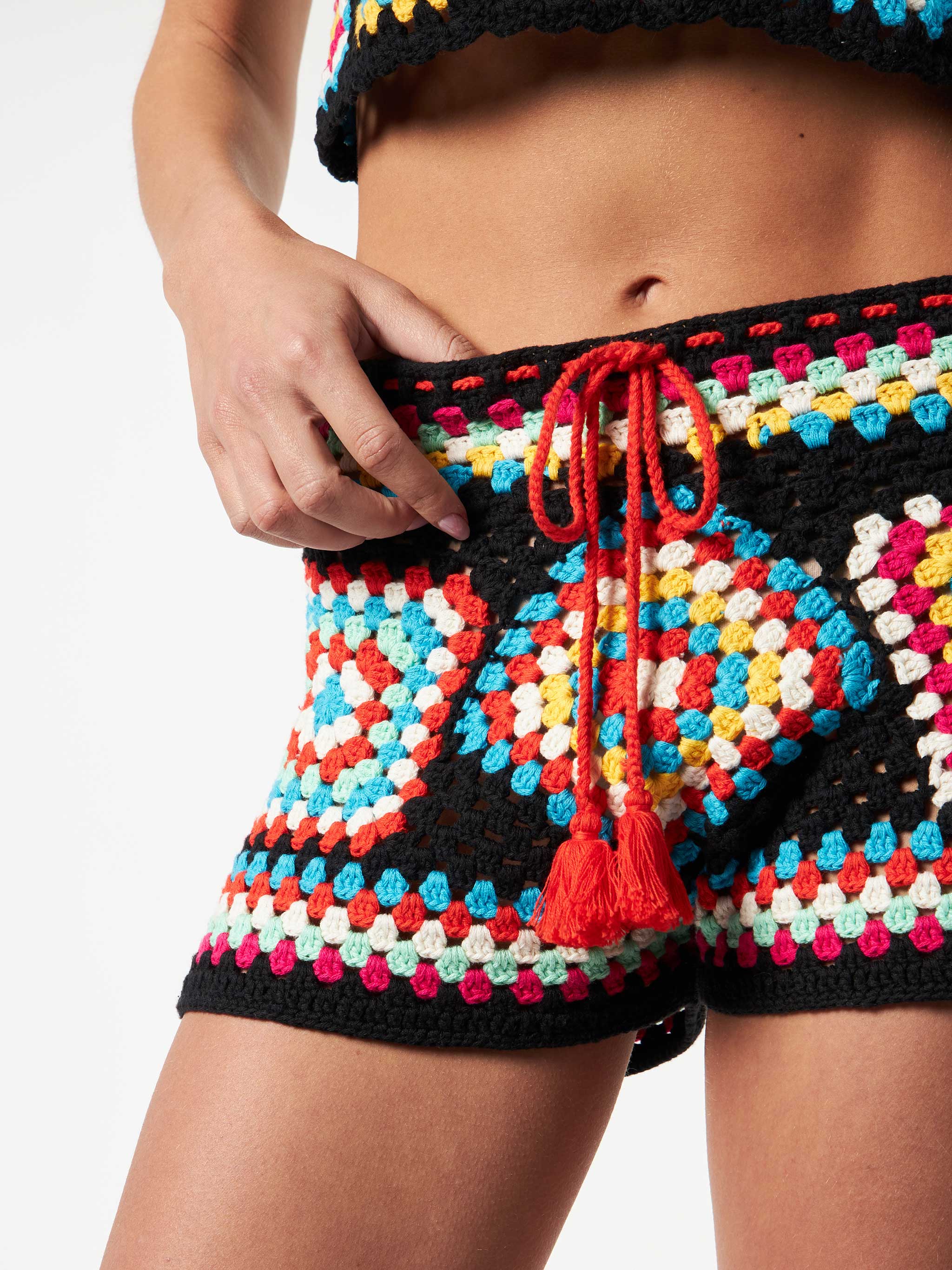Short Kalima in crochet multicolor - Image 3