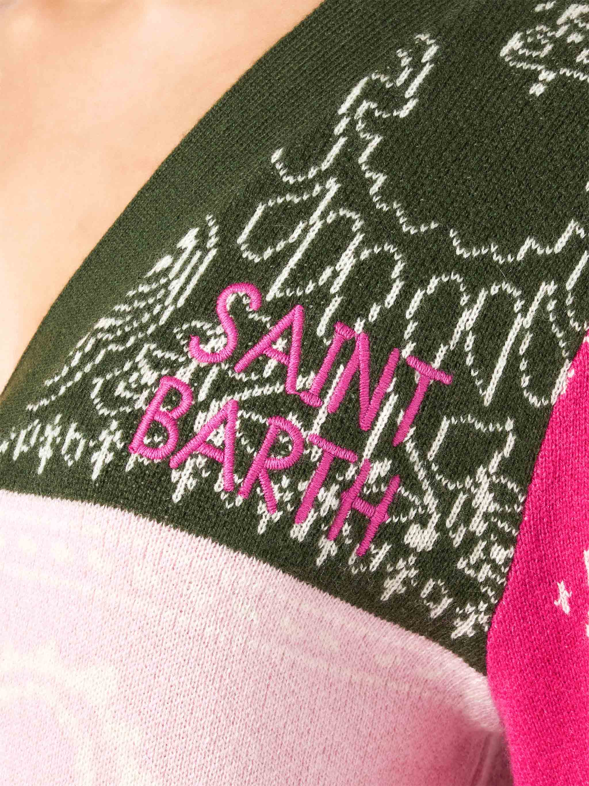 Cardigan Didy crop con fantasia bandana multicolore - Image 3