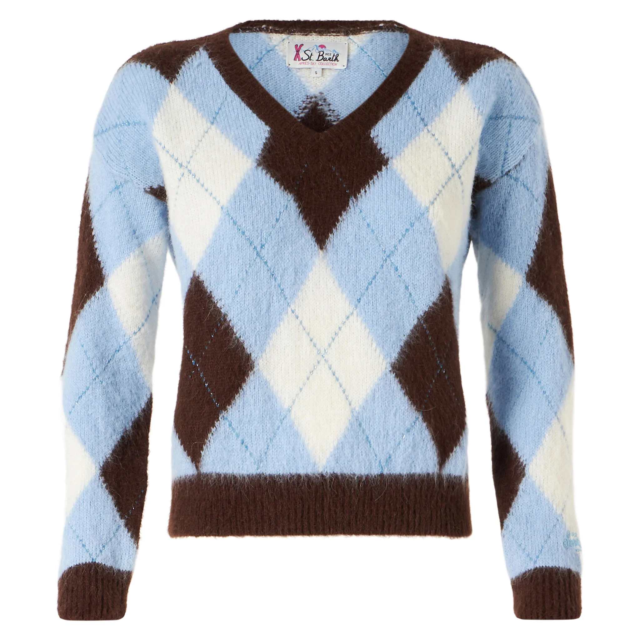 Maglione Annecy Soft crop con fantasia rombi - Image 4