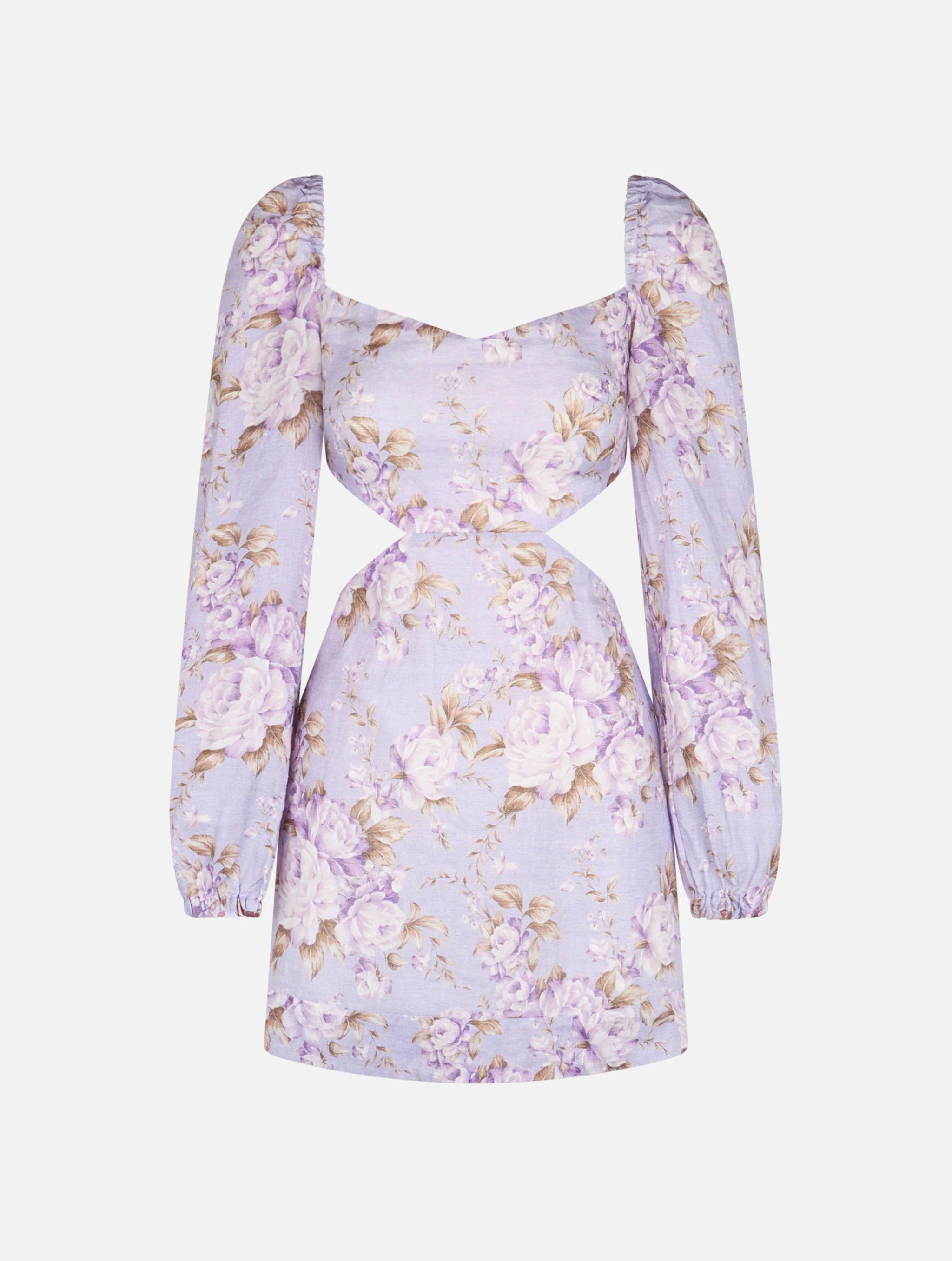 Abito Jara cut out in lino con stampa paisley - Image 4