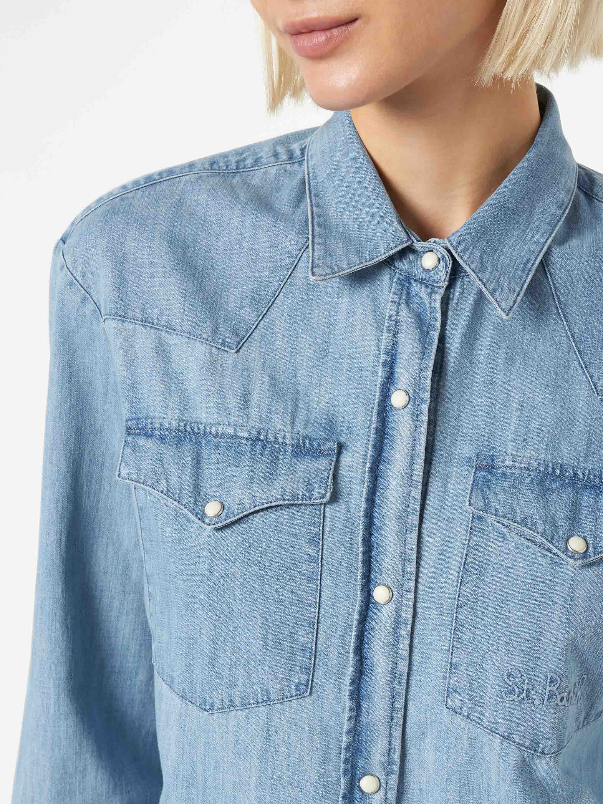 Camicia Amaya Tex in denim azzurro - Image 3