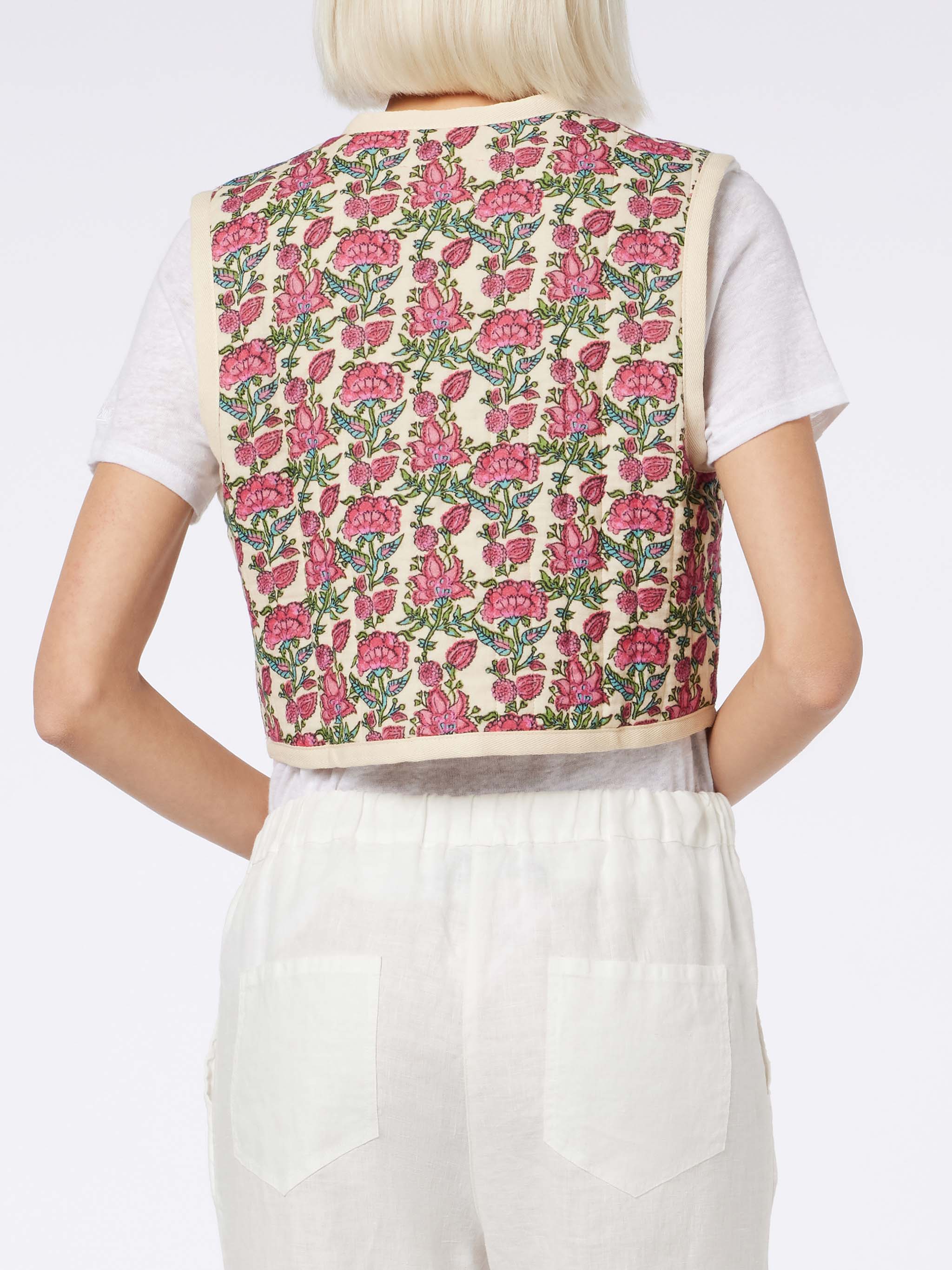 Gilet Shilo imbottito con stampa floreale - Image 4